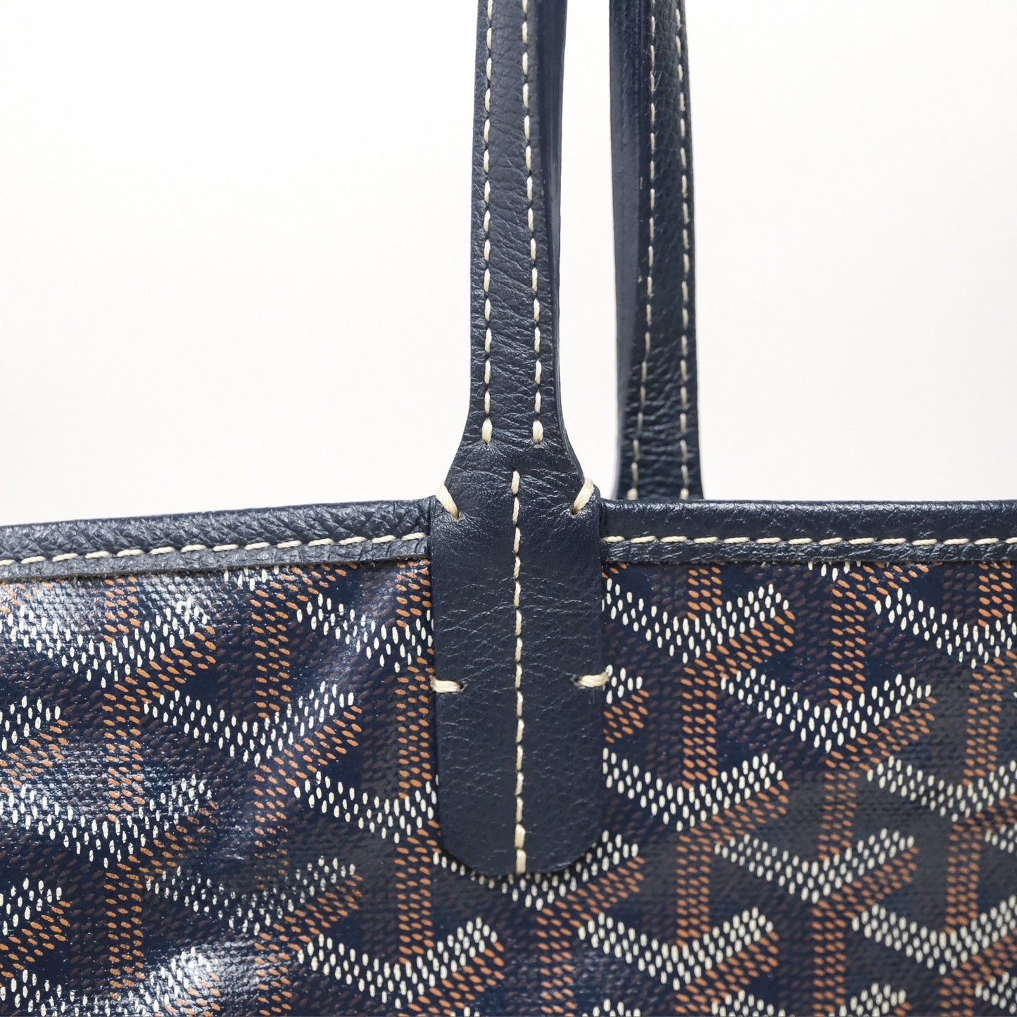 Goyard St. Louis Tote PM Navy/Tan
