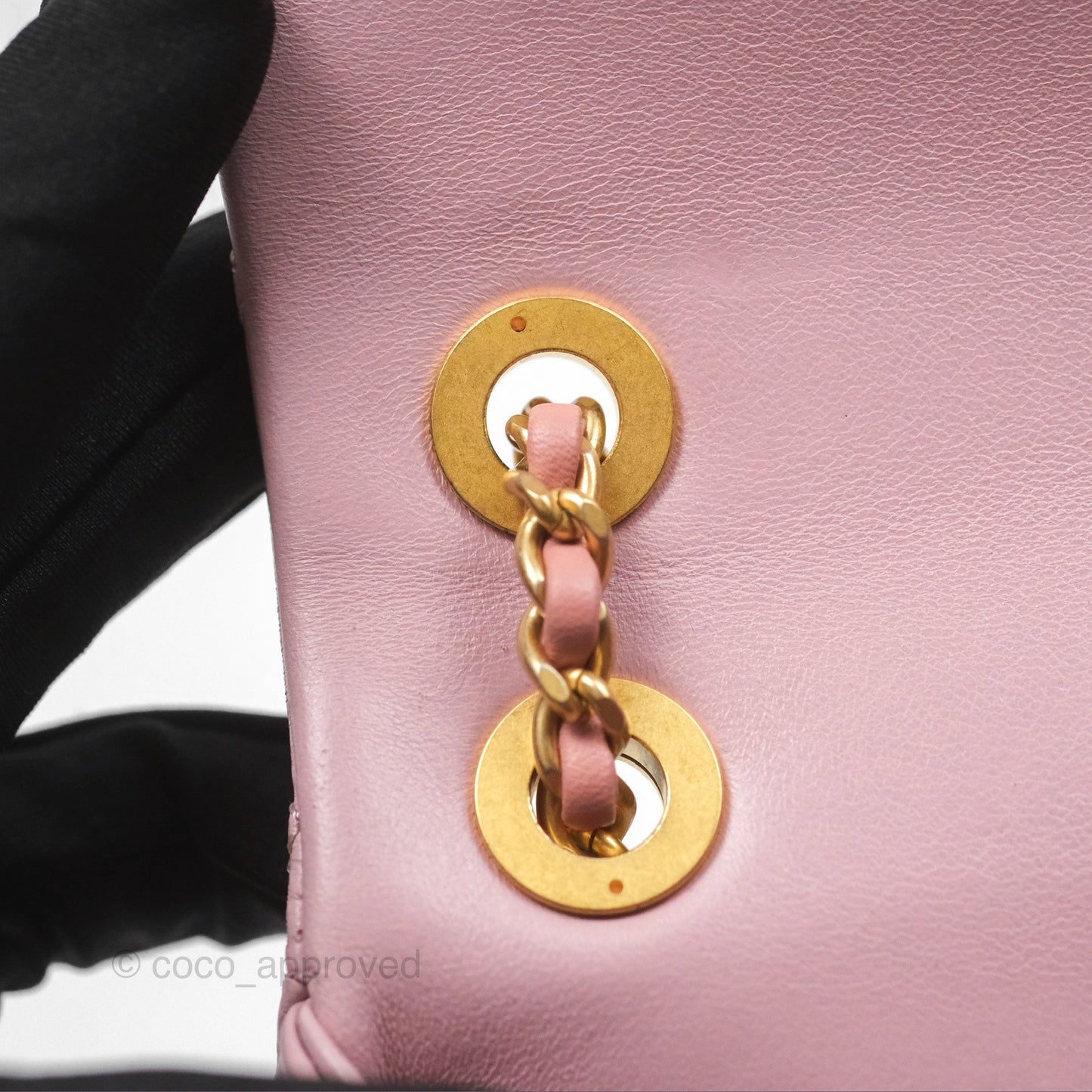 Chanel Flap Bag Dusty Pink Lambskin Aged Gold Hardware 24P