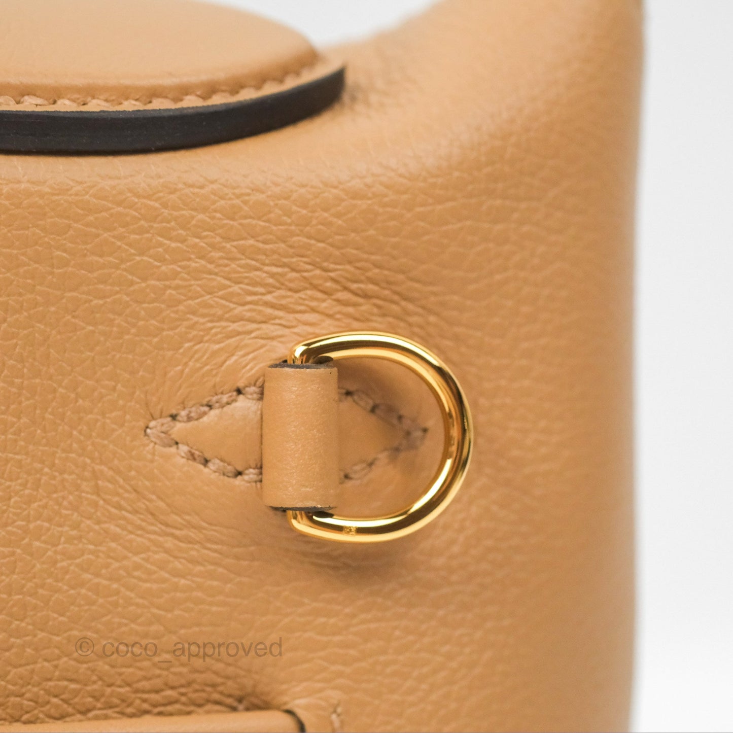 Hermès 24/24 21 Mini Chai 0M Fauve 34 Evercolor Gold Hardware