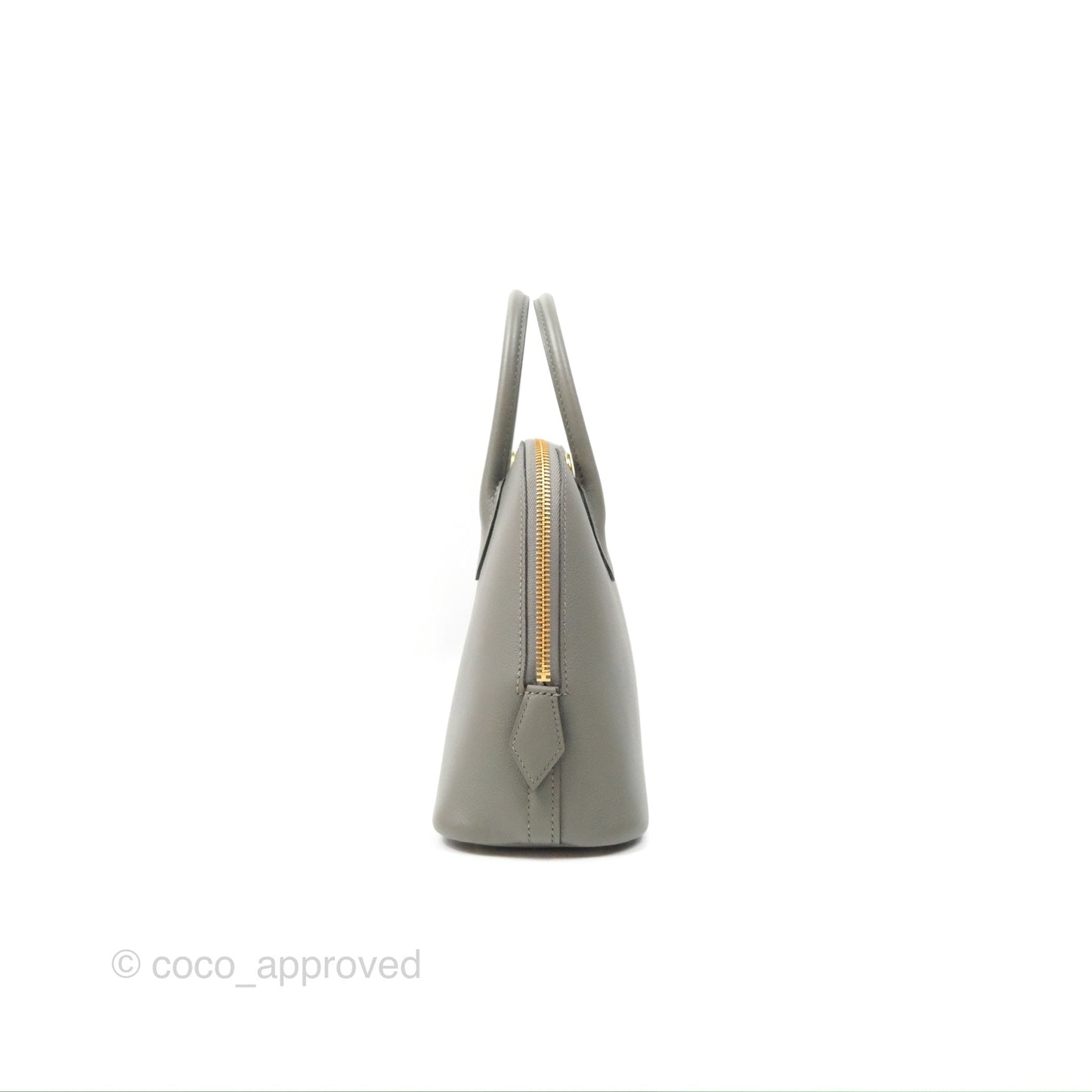 Hermès Bolide 1923 25 Gris Meyer 0L Evercolor Gold Hardware