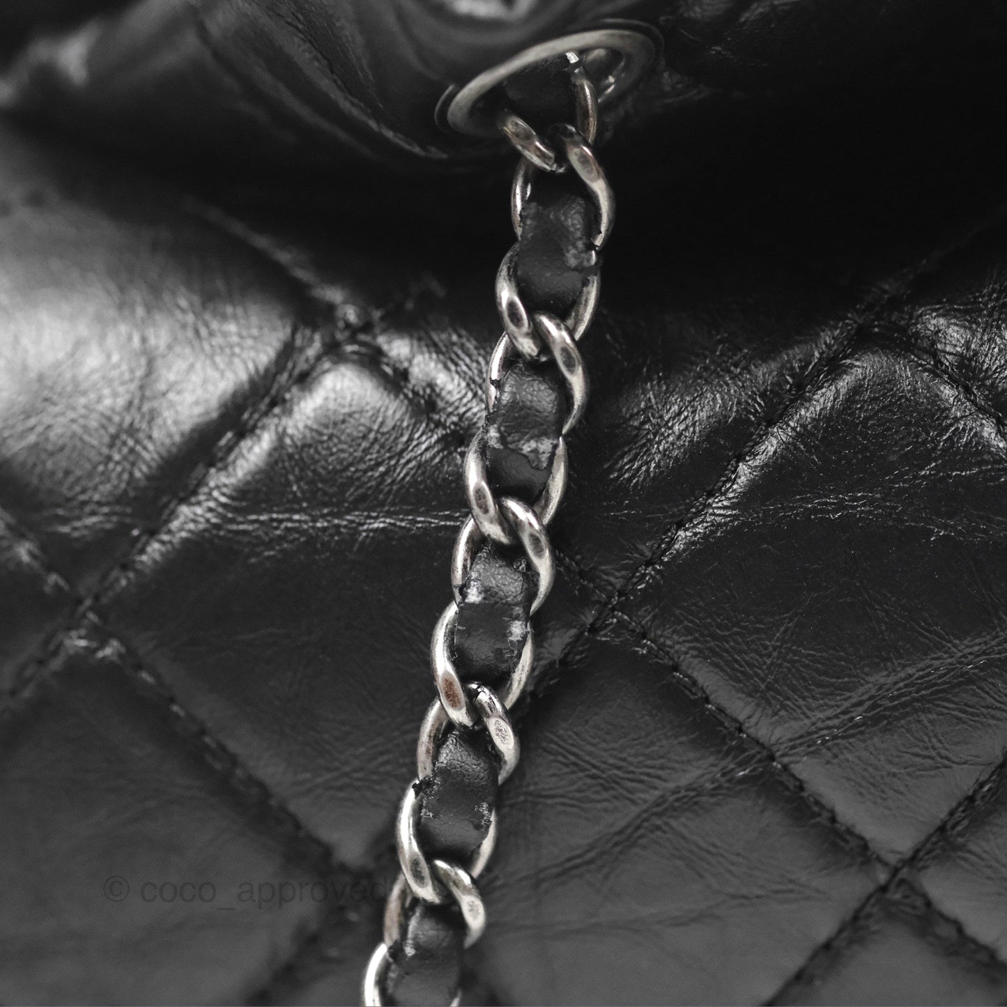 Chanel Small Gabrielle Backpack Black Aged Calfskin