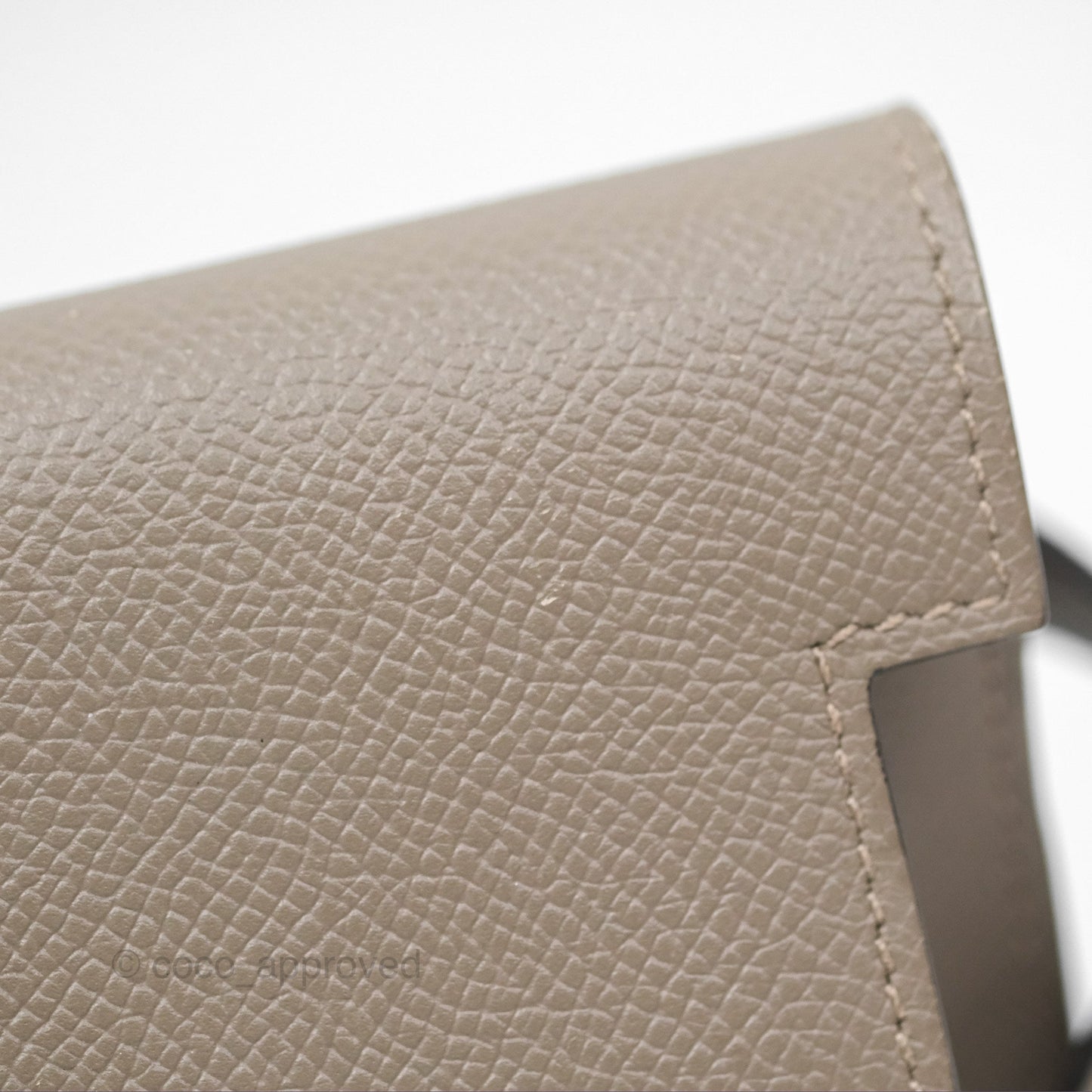 Hermès Kelly Wallet Gris Asphalte M8 Epsom Gold Hardware