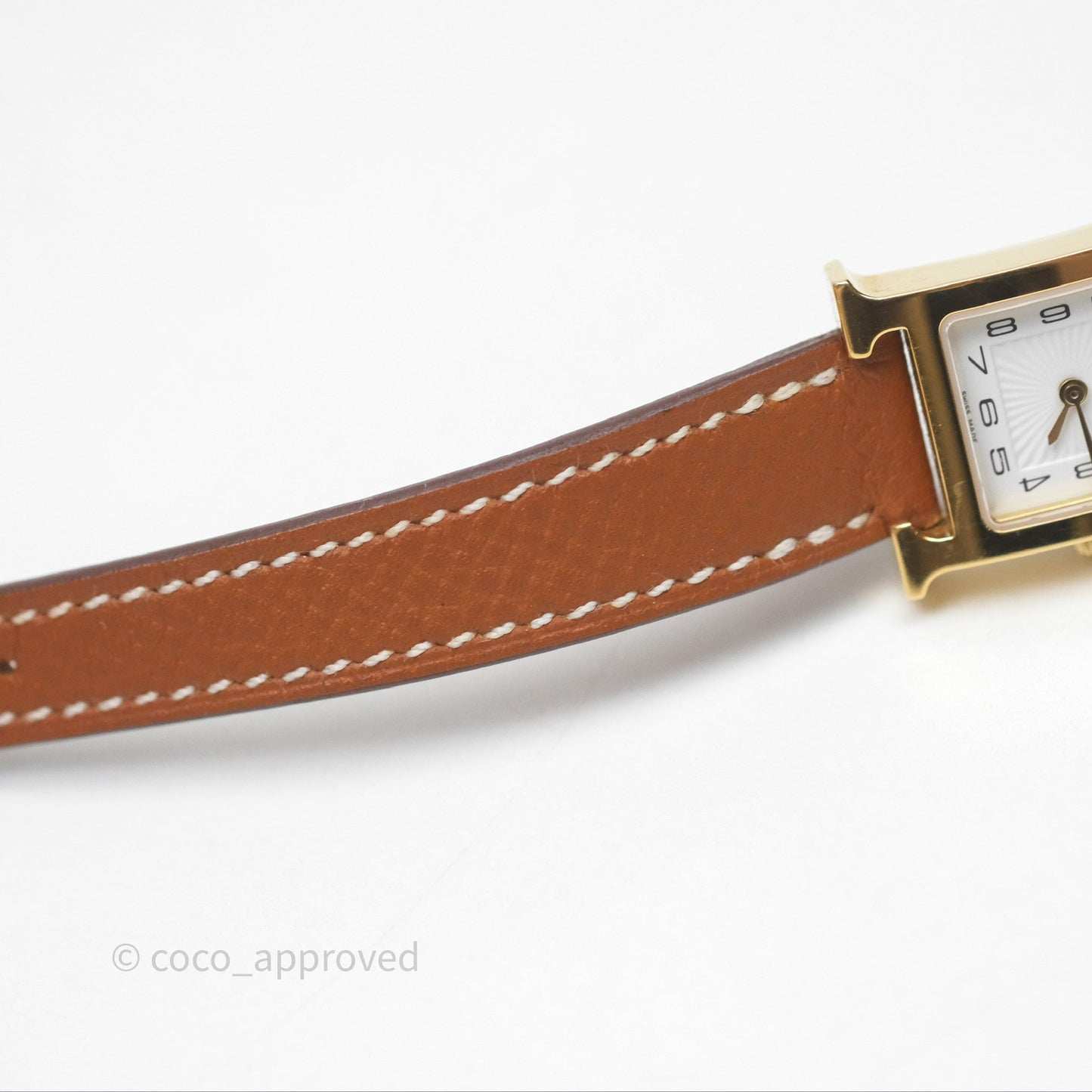 Hermès Heure H TPM Watch Gold Epsom Gold Hardware