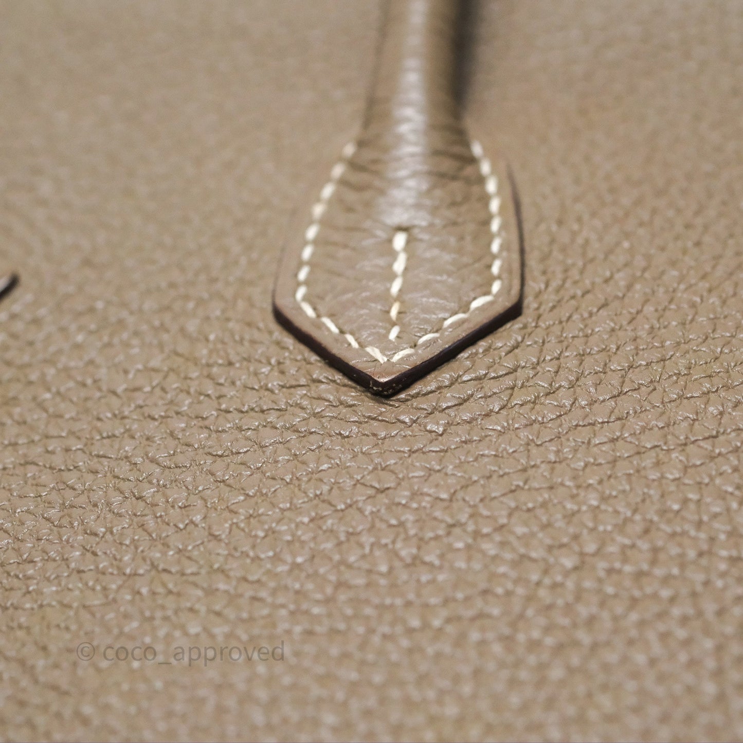 Hermes Birkin 25 Retourne Etoupe 18 Clemence Palladium Hardware