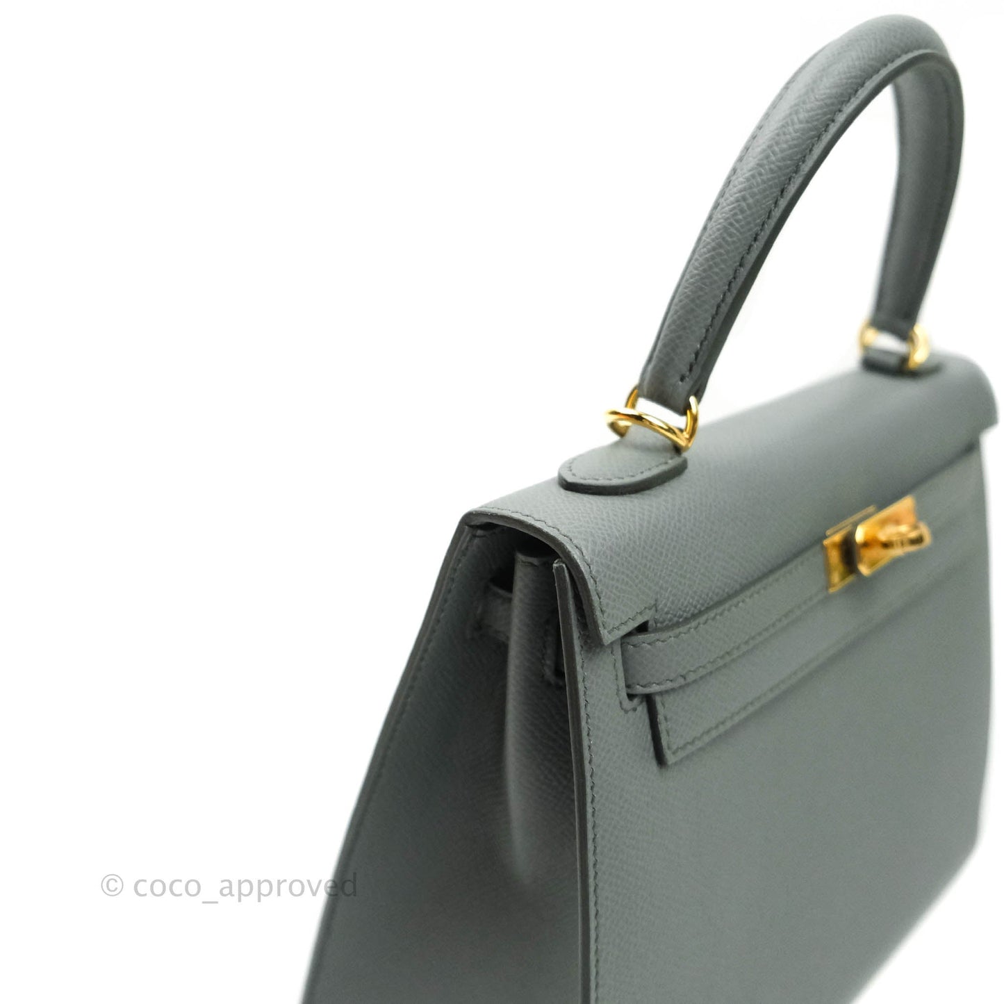 Hermès Kelly 25 Vert Amande Epsom Sellier Gold Hardware