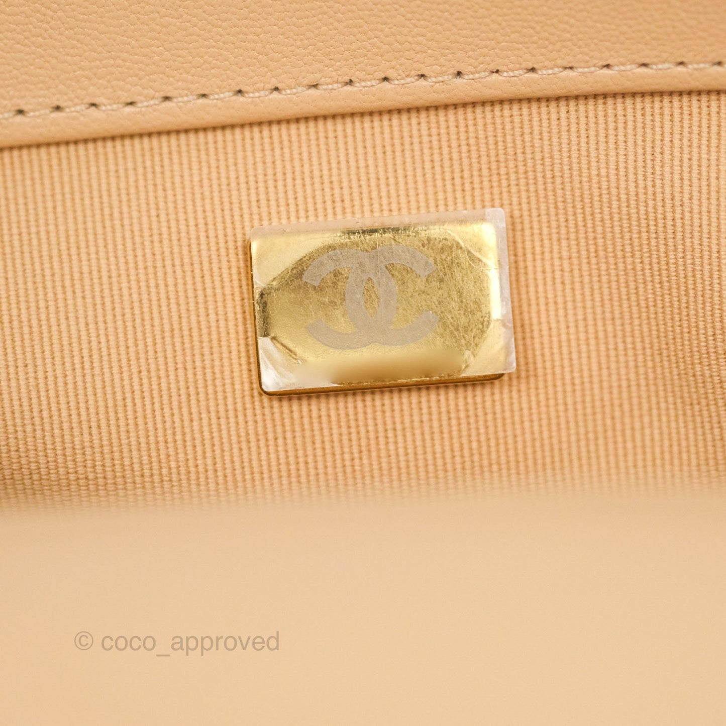 Chanel 19 Small Beige Mixed Hardware