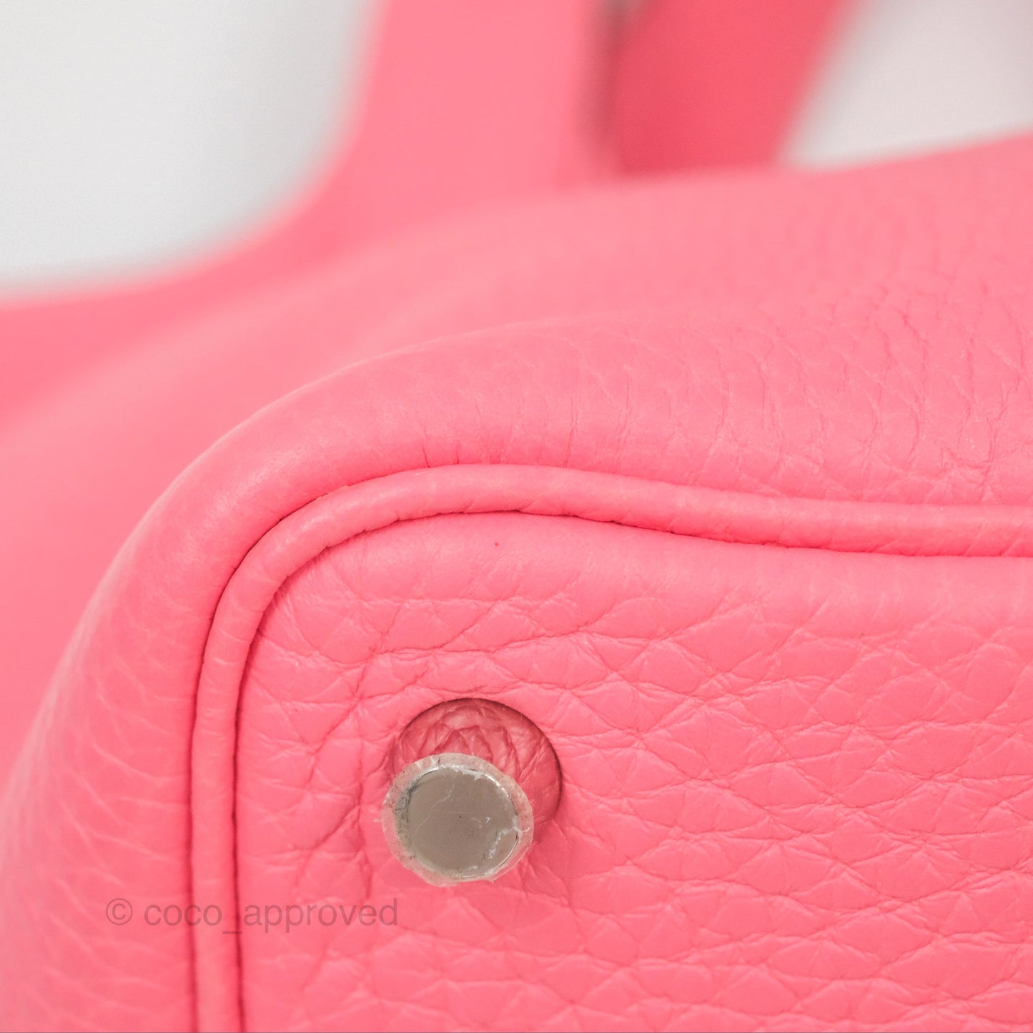 Hermès Picotin Lock 18 Rose Azalee Clemence Palladium Hardware