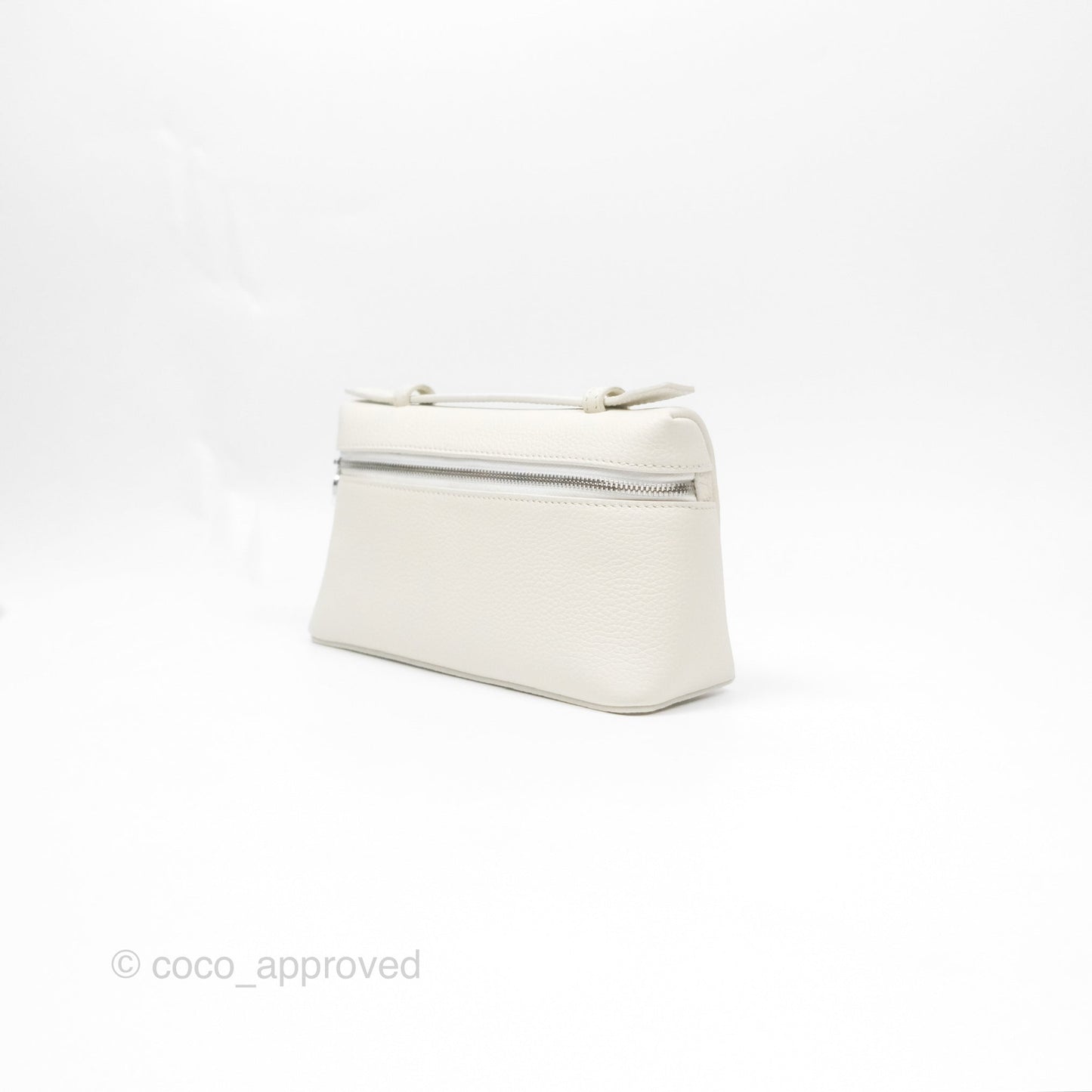 Loro Piana Extra Pocket L19 White Grained Calfskin