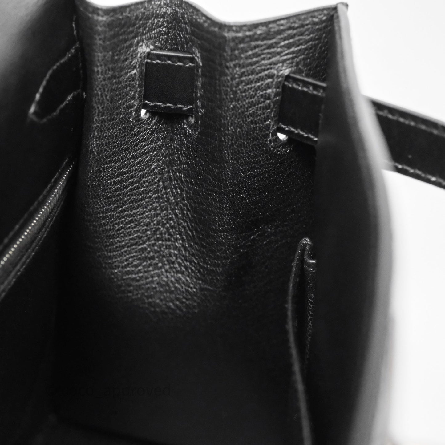 Hermès Kelly 28 Sellier Black Noir 89 Box Leather Palladium Hardware