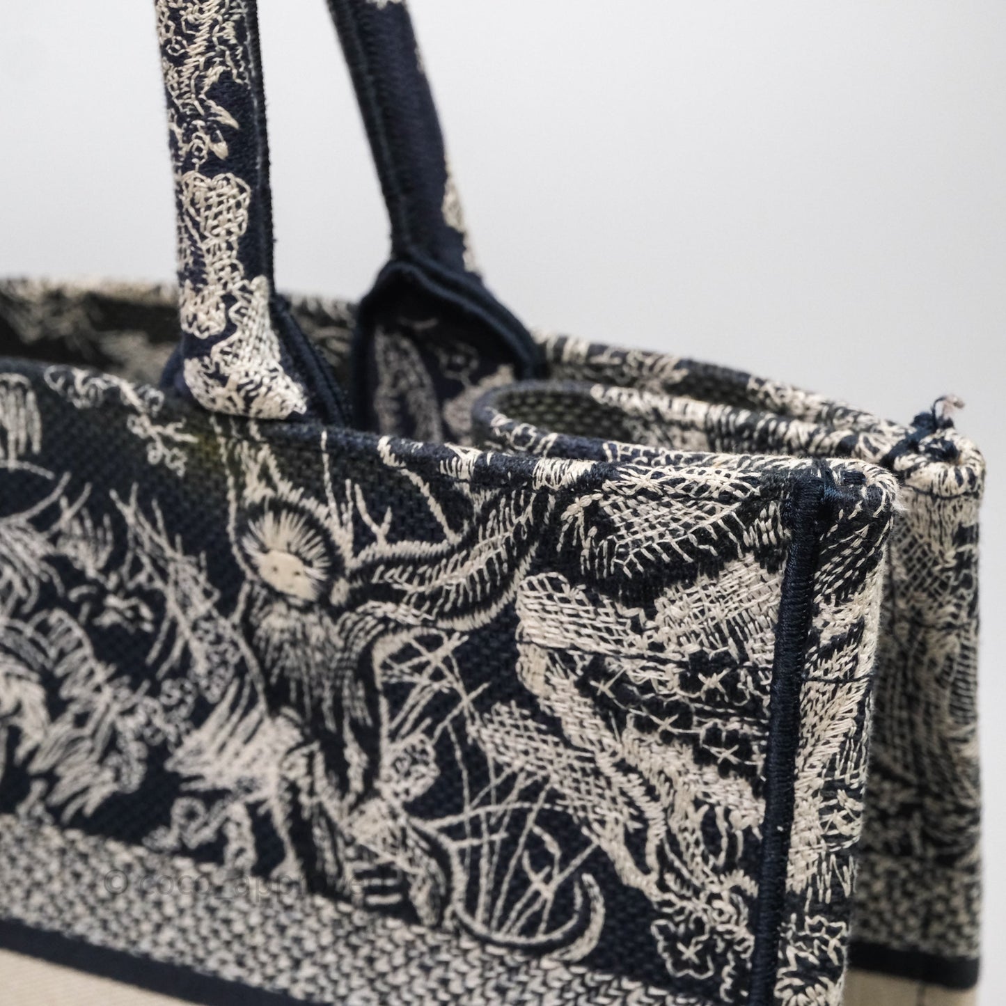 Christian Dior Toile De Jouy Medium Book Tote Canvas