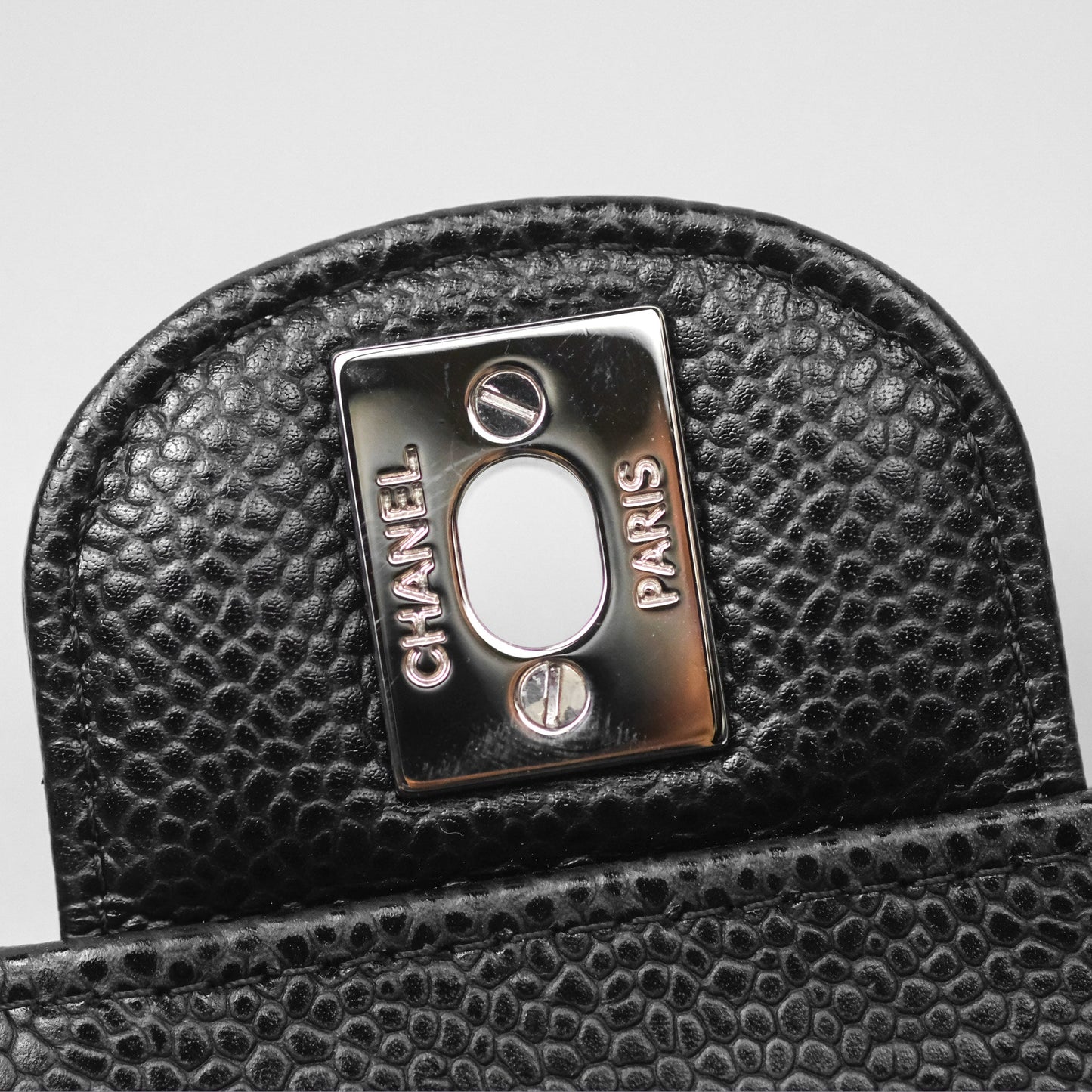 Chanel Small Classic Flap Quilted Black Caviar Silver Hardware