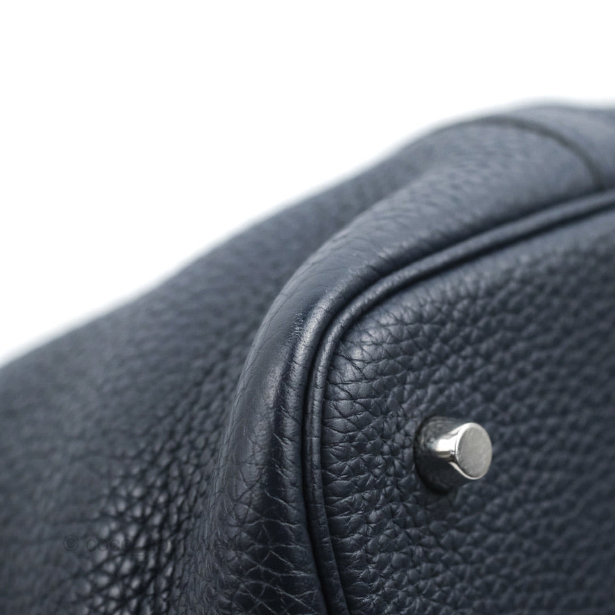 Hermès Picotin 22 Bleu Nuit 2Z Clemence Palladium Hardware