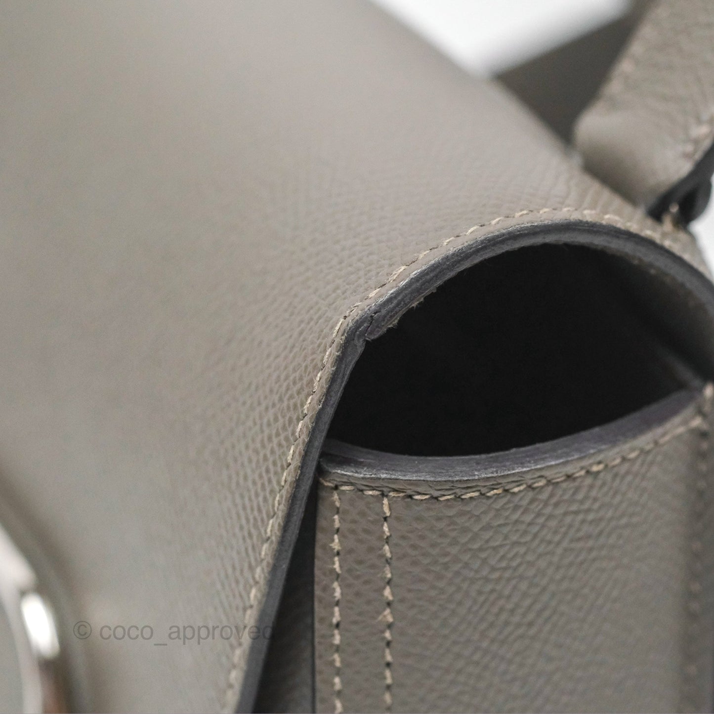 Hermès Della Cavalleria Mini Bag Gris Meyer 0L Epsom Palladium Hardware