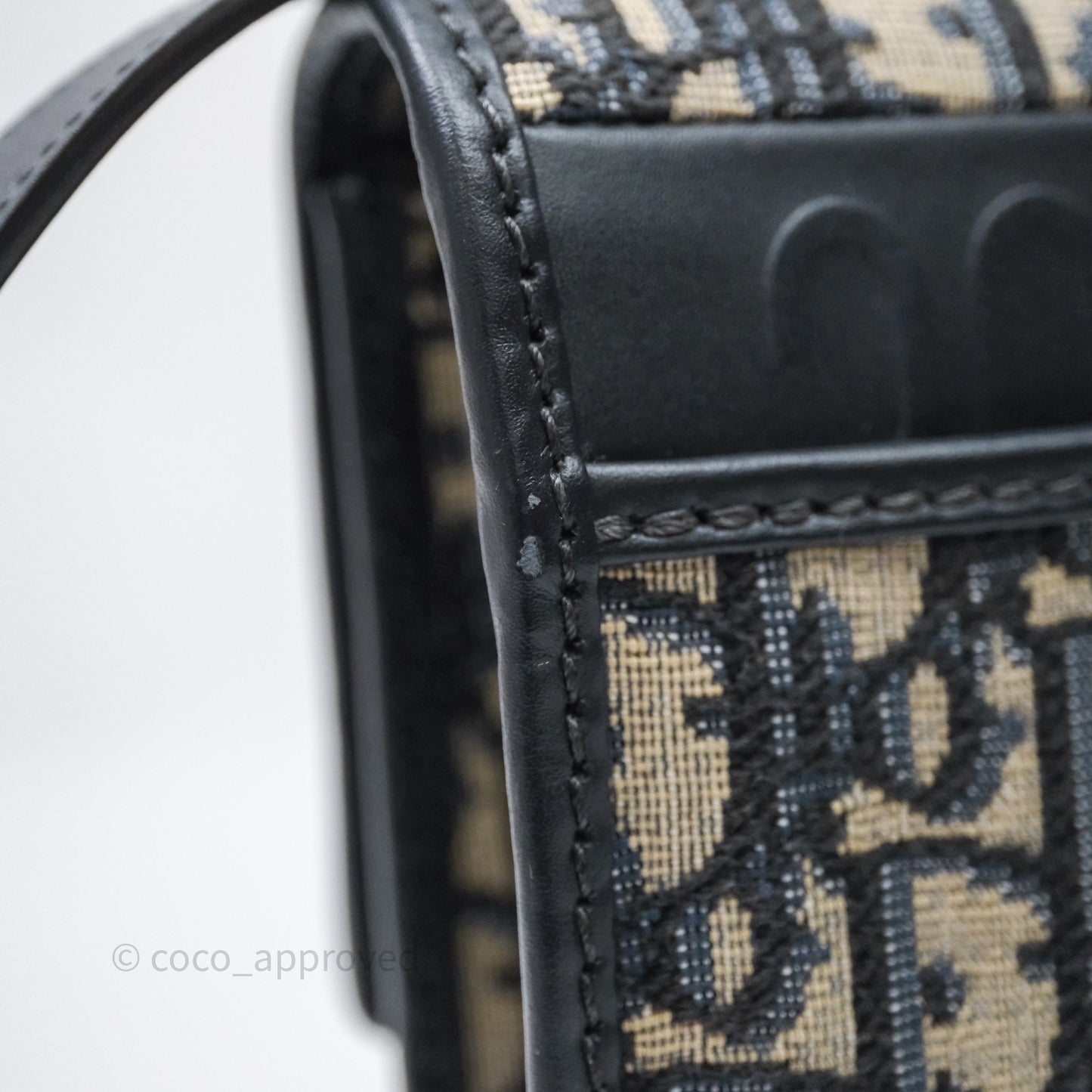 Christian Dior 30 Montaigne Bag Blue Dior Oblique Jacquard