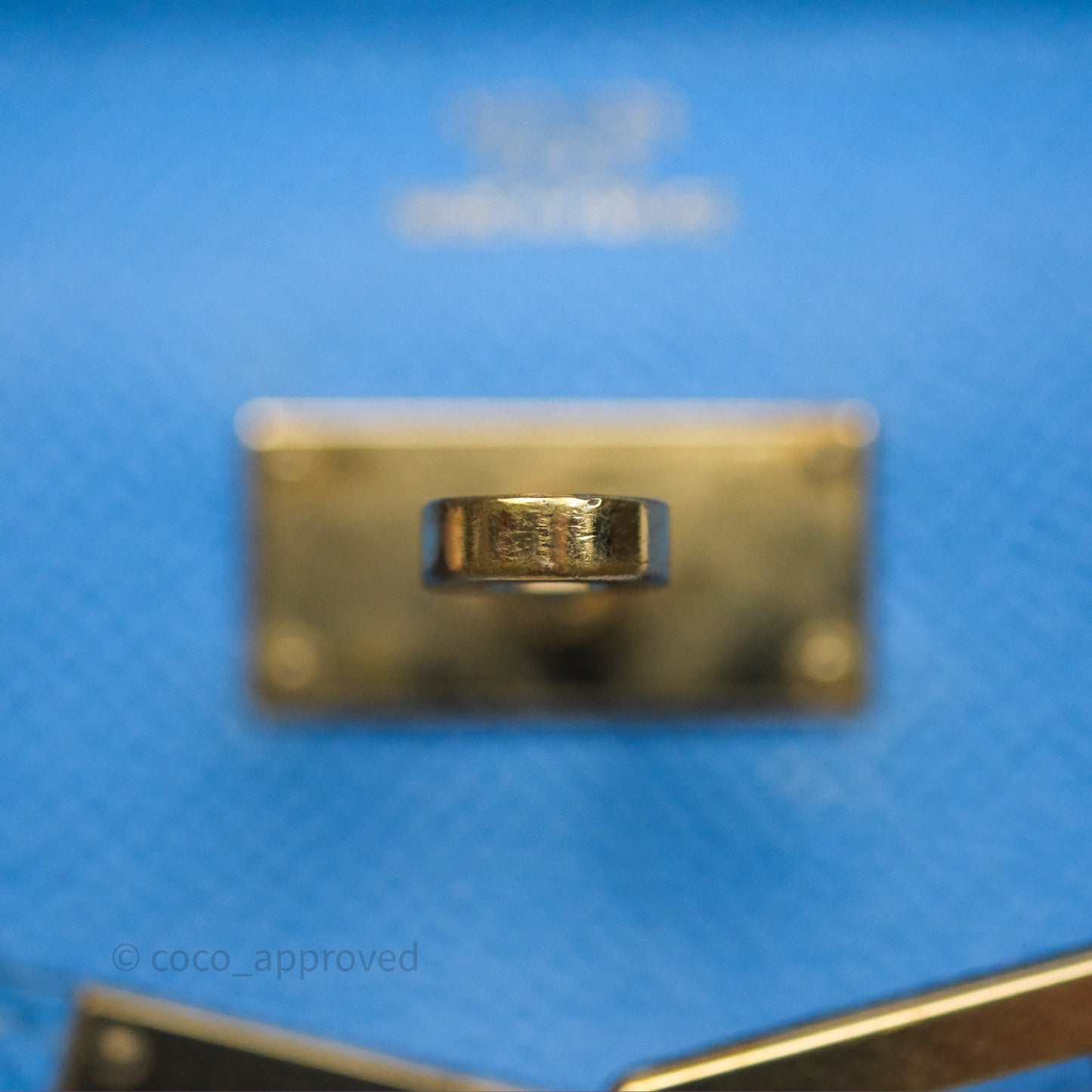 Hermès Kelly Depliant Wallet Blue Epsom Gold Hardware