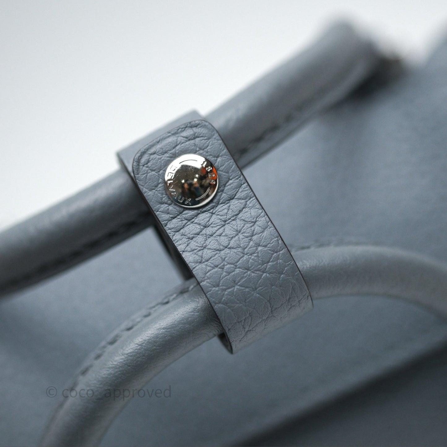 Delvaux Cool Box Nano Taurillon Soft Grained Calfskin Pacific Palladium Hardware