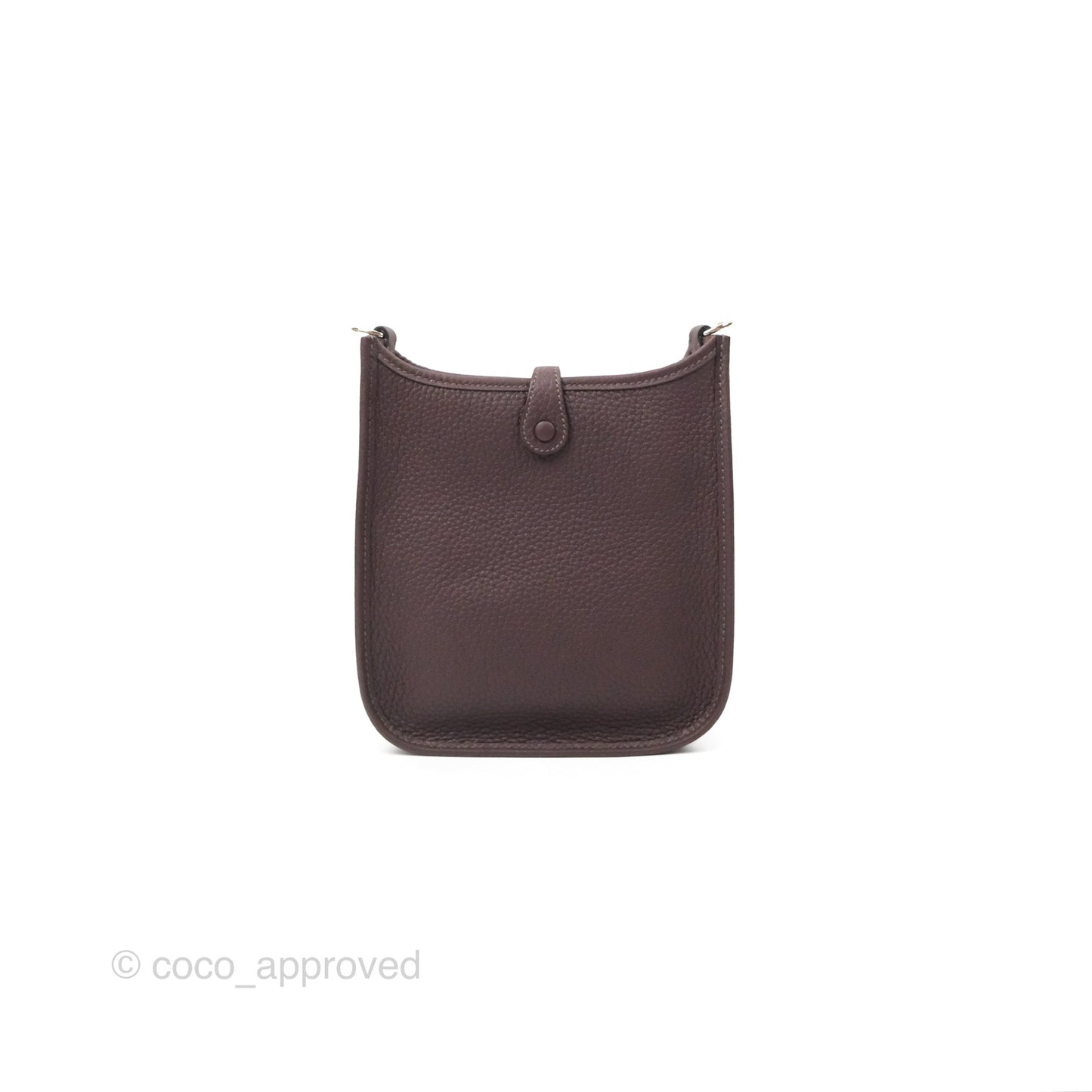 Hermès Mini Evelyne 16 Rouge Sellier Clemence Rose Confetti-Blanc Palladium Hardware