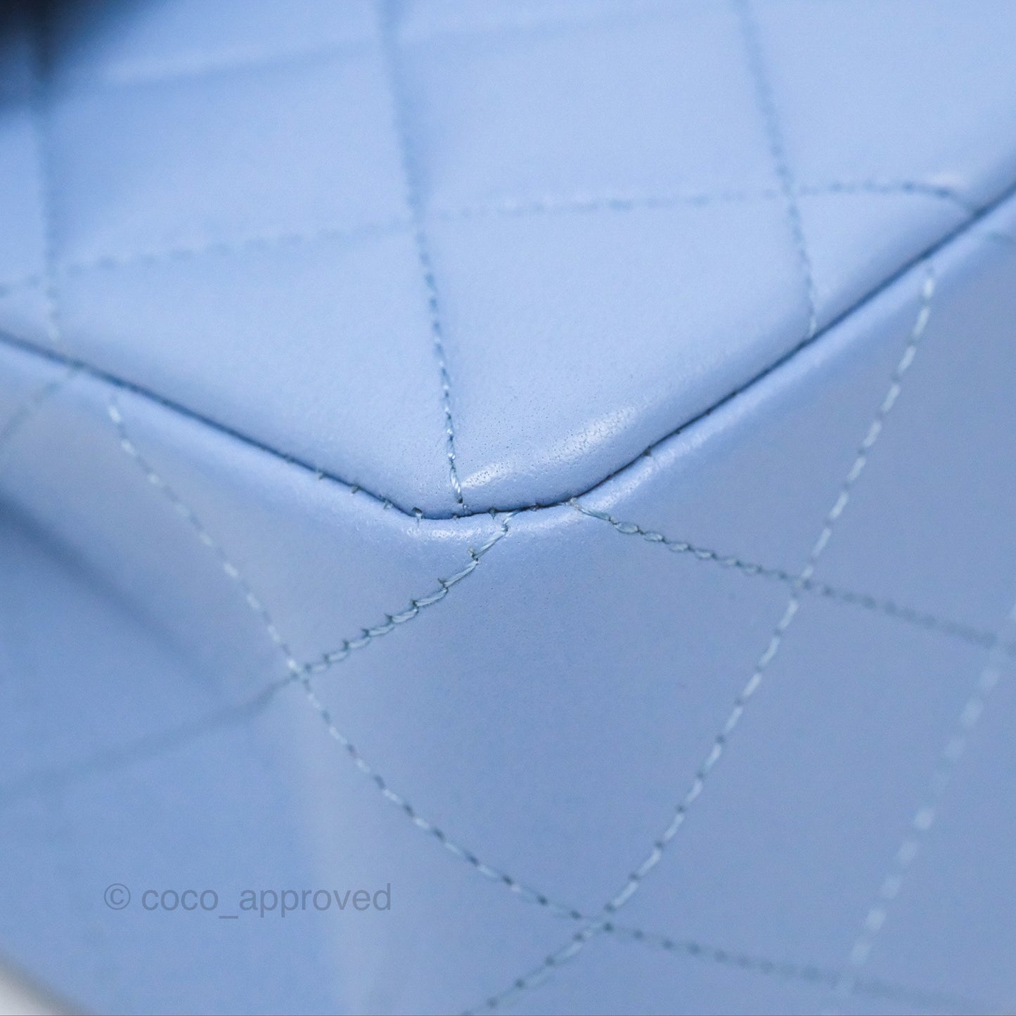 Chanel Small Classic Quilted Flap Sky Blue Lambskin Gold Hardware