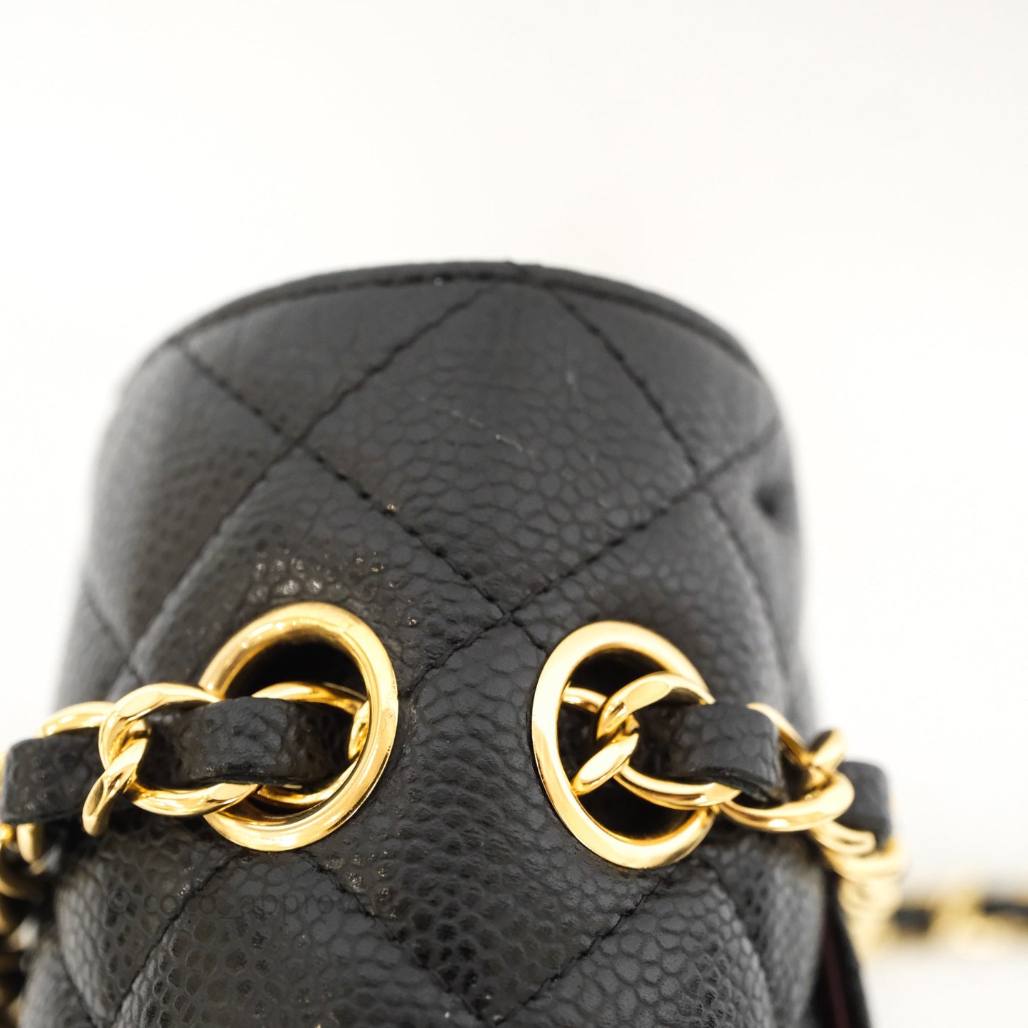 Chanel Classic M/L Medium Double Flap Black Caviar Gold Hardware