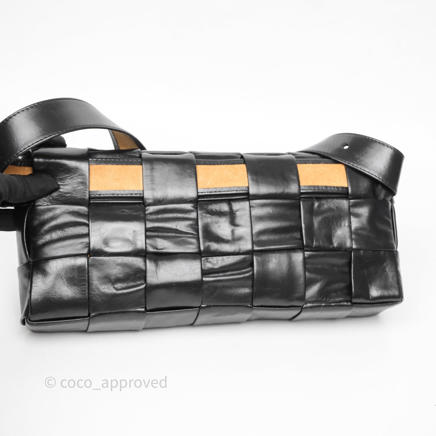 Bottega Veneta Cassette Stretch Belt Bag Maxi Black Intrecciato Leather