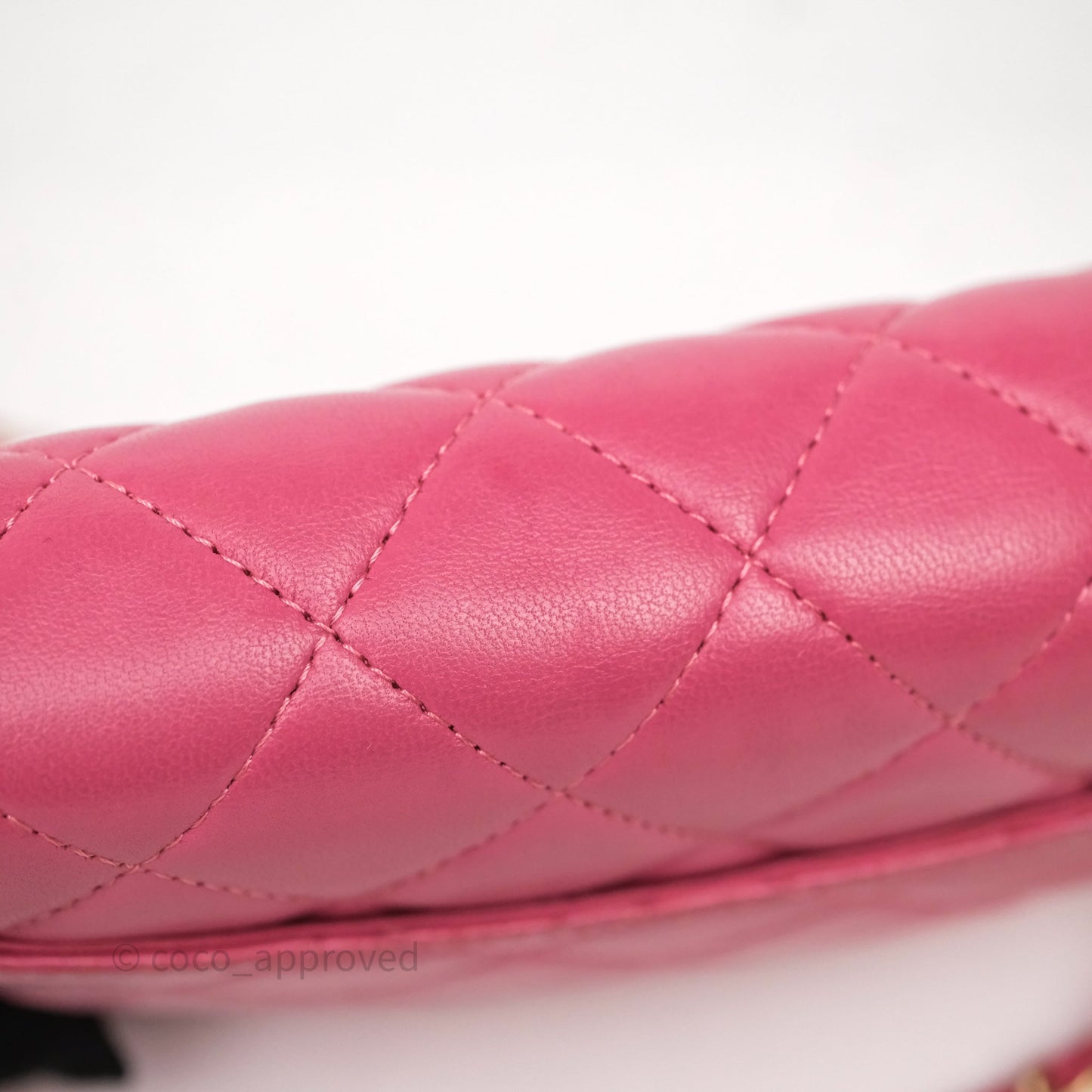 Chanel Quilted Classic WOC Pink Lambskin Gold Hardware