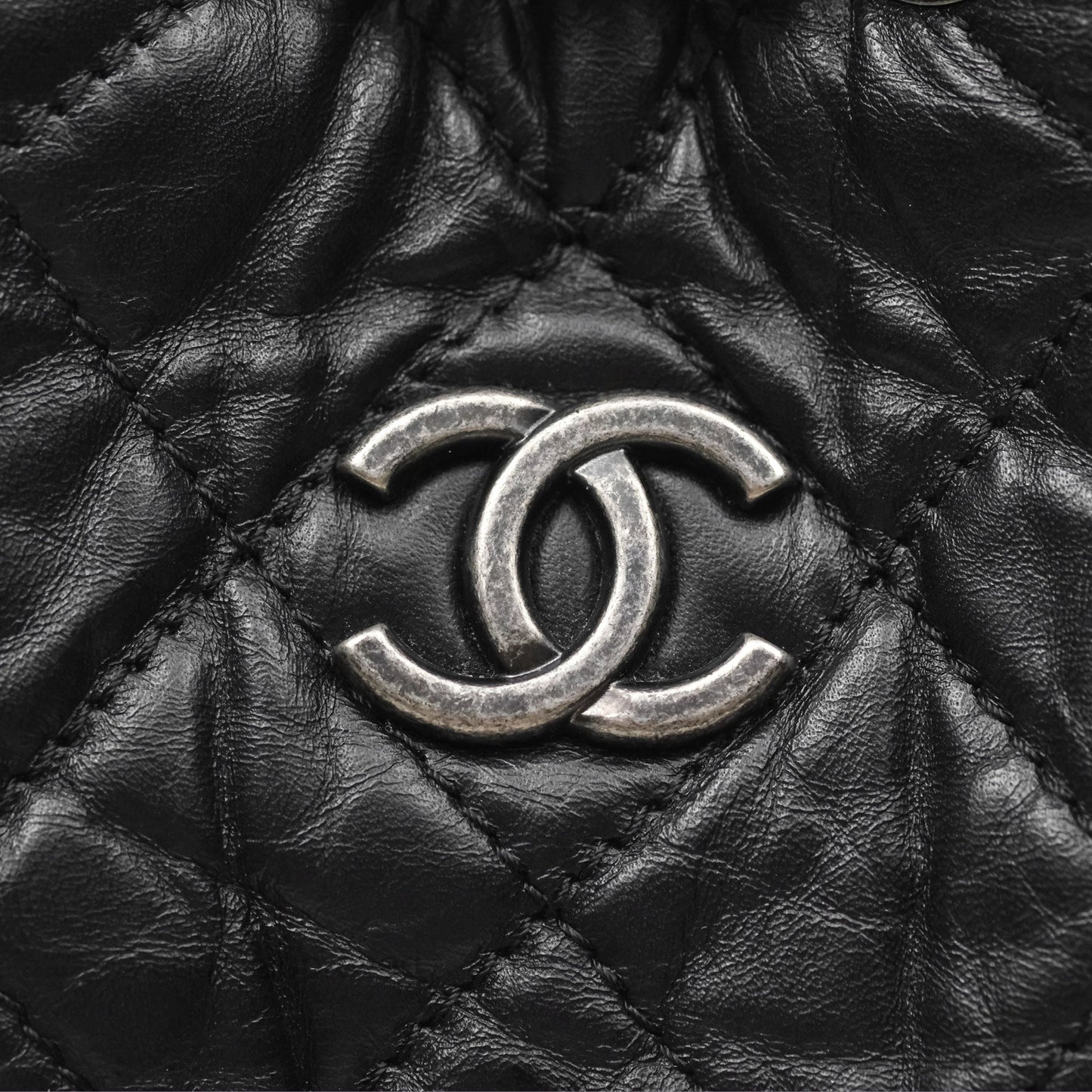Chanel Medium Gabrielle Backpack Black Aged Calfskin