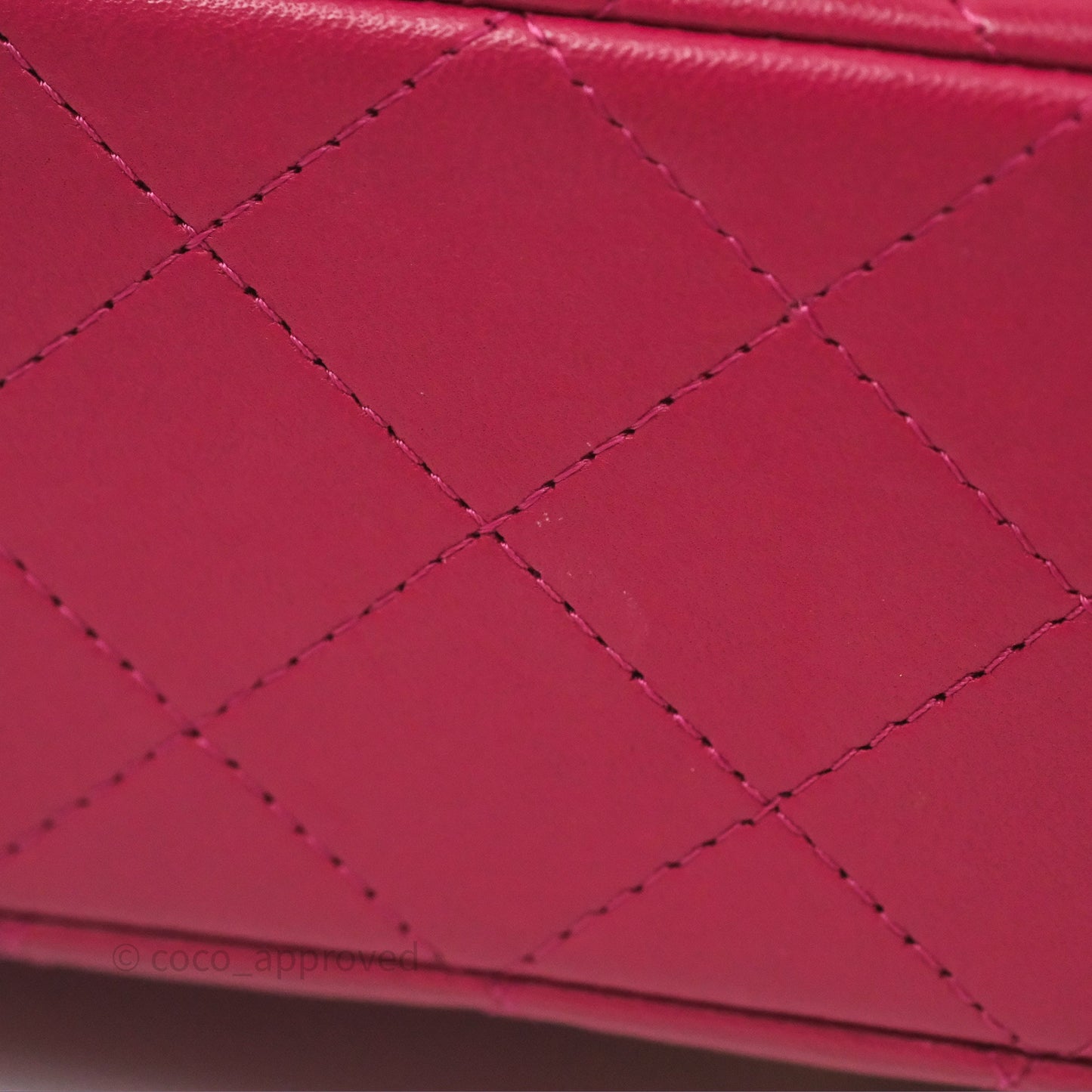 Chanel Top Handle Mini Rectangular Flap Red Lambskin Aged Gold Hardware