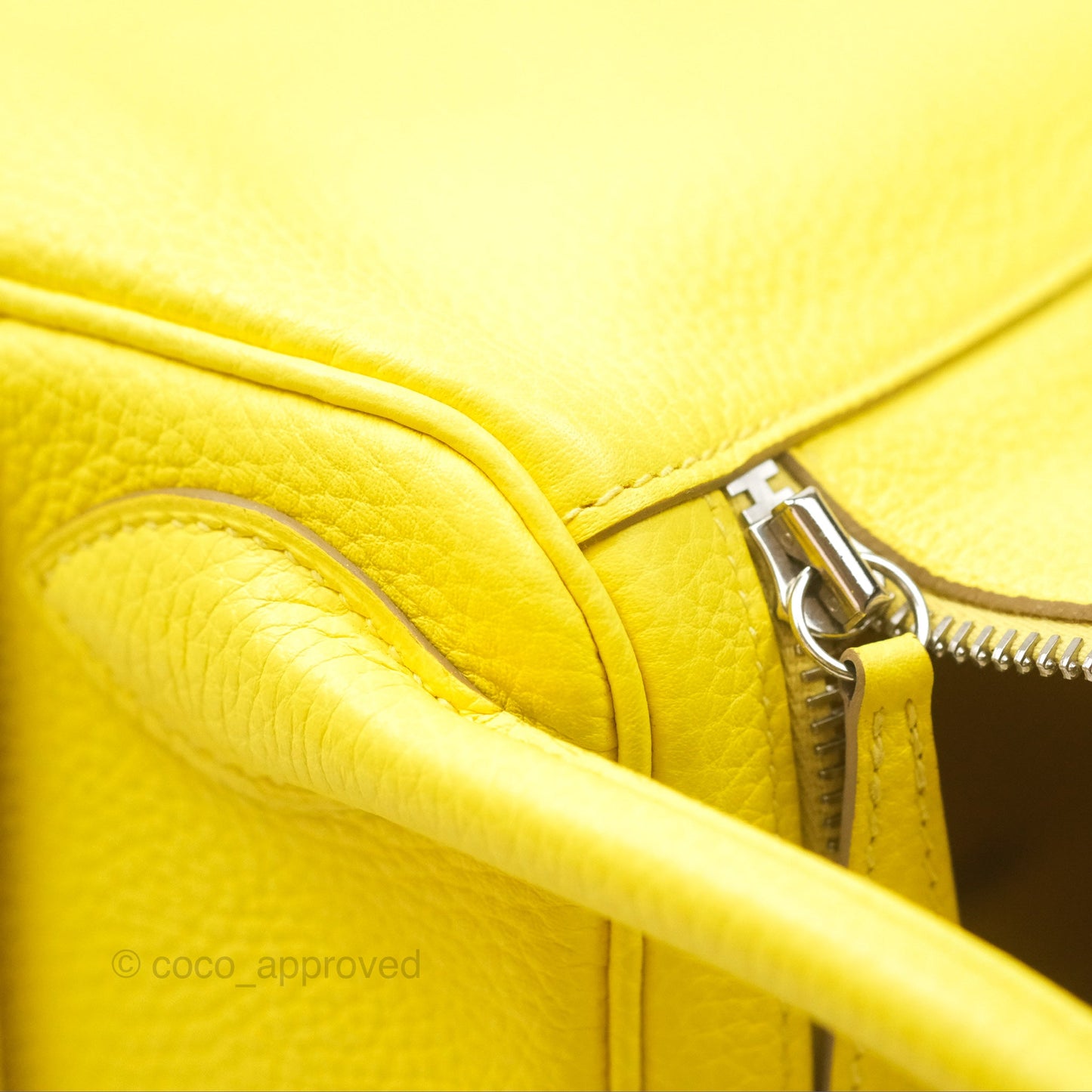 Hermès Lindy 30 Celemence Lime 9R Palladium Hardware