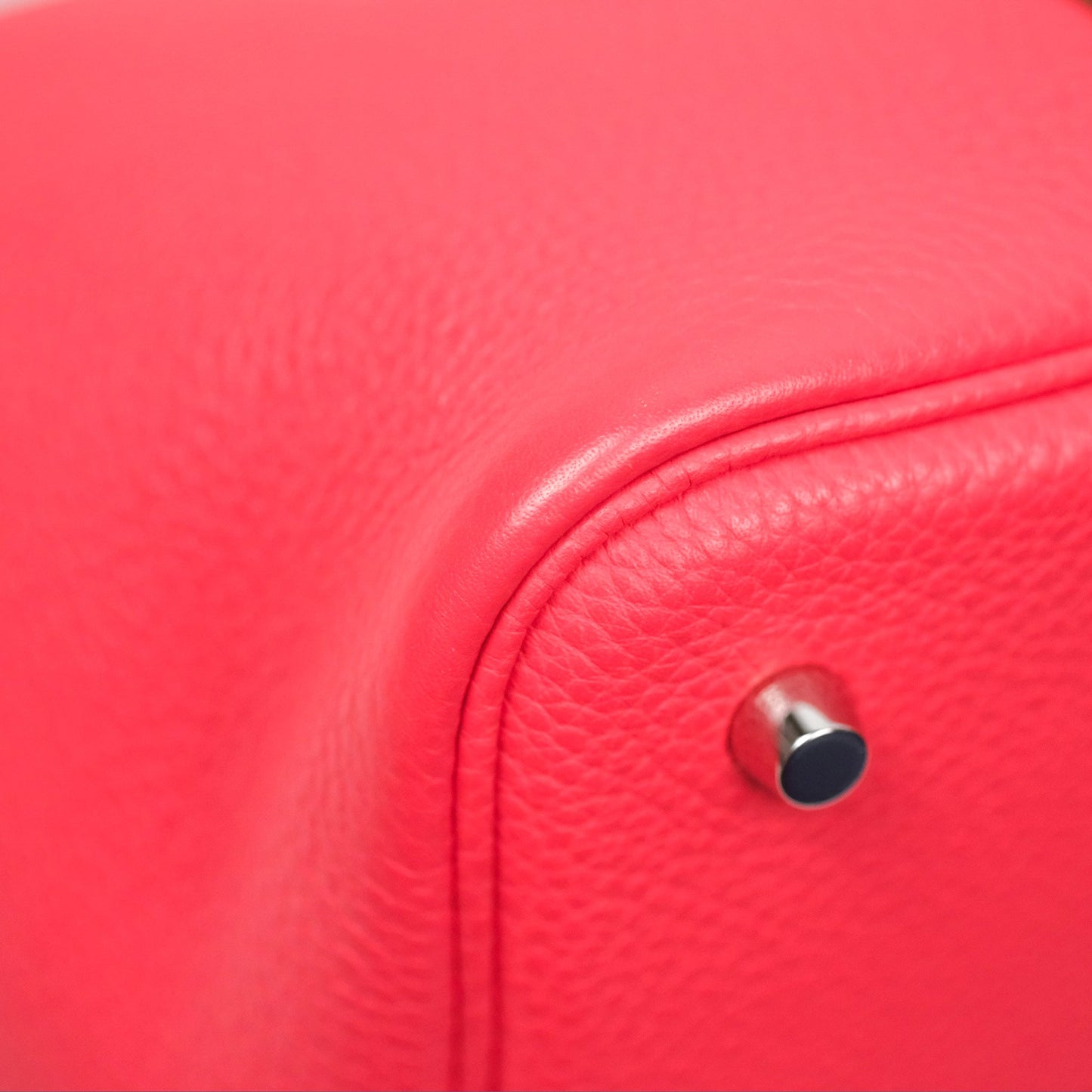 Hermès Picotin Lock 22 Rose Jaipur Clemence Palladium Hardware