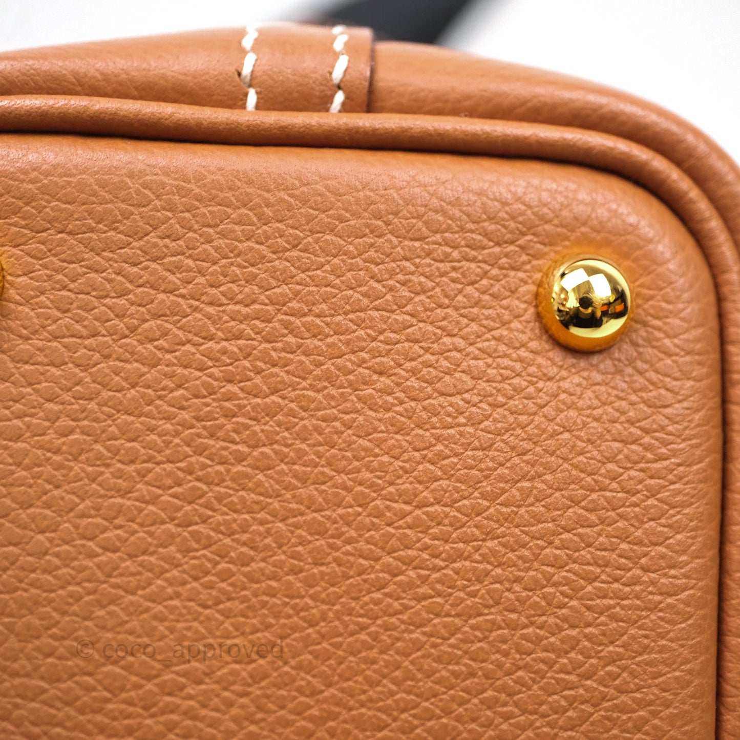 Hermès Bolide Mini 1923 Gold Evercolor Gold Hardware