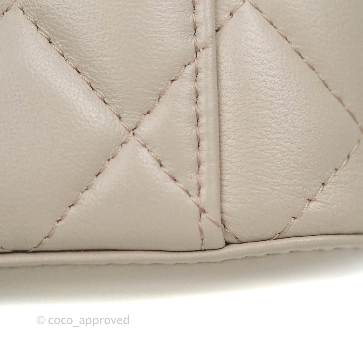 Chanel Classic Mini Pearl Crush Vanity With Chain Lilac Pink Lambskin Aged Gold Hardware