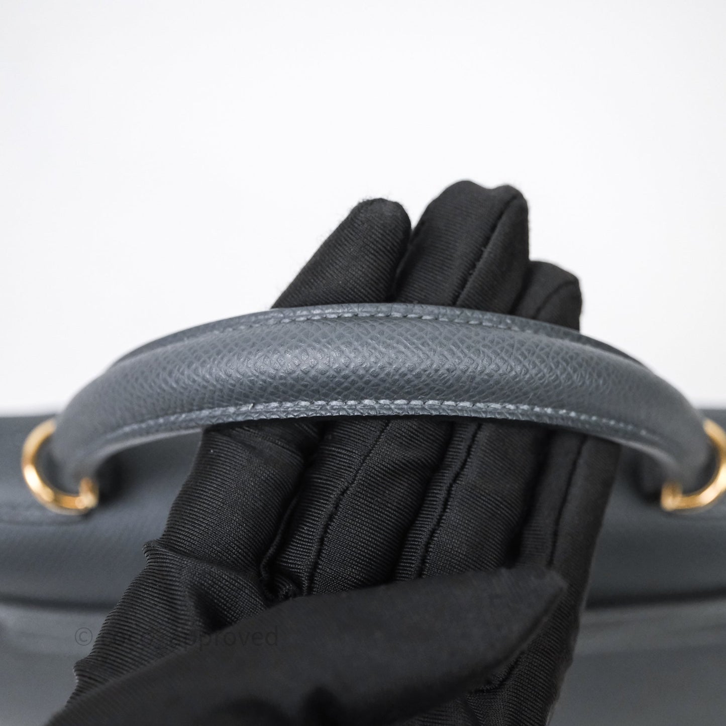 Hermès Kelly 25 Gris Meyer 0L Epsom Light Gold Hardware