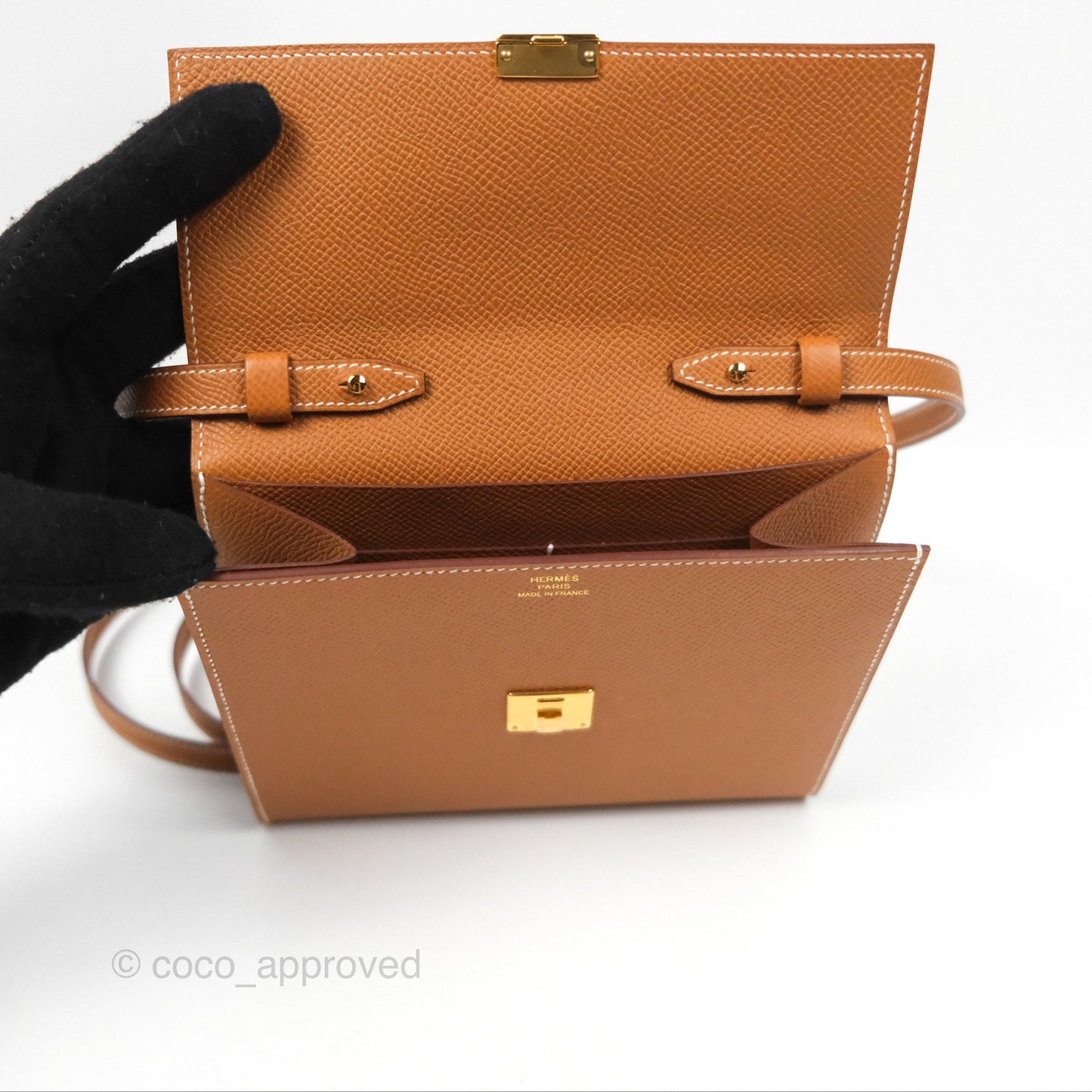 Hermès Clic 16 Wallet On Chain Gold Epsom Gold Hardware