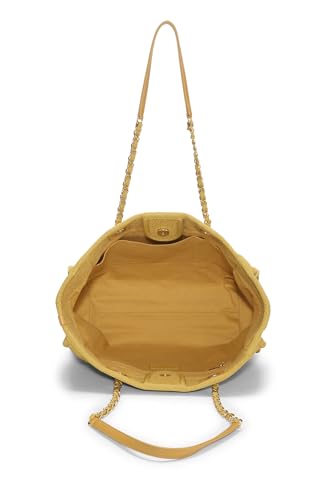 Chanel,  Yellow Boucle Deauville Tote Medium, Yellow