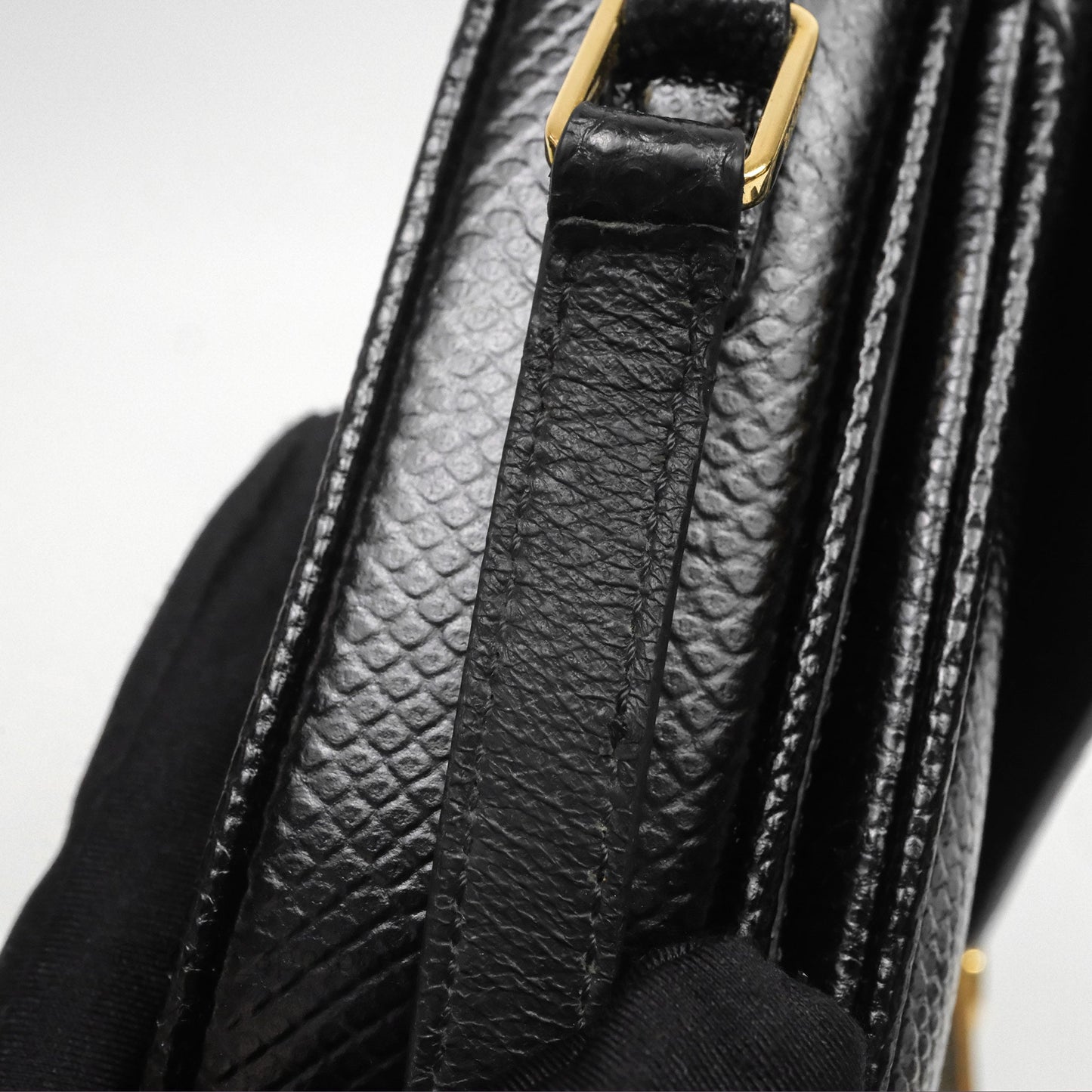 Celine Lizard Small Pampille C Bag Black Gold Hardware