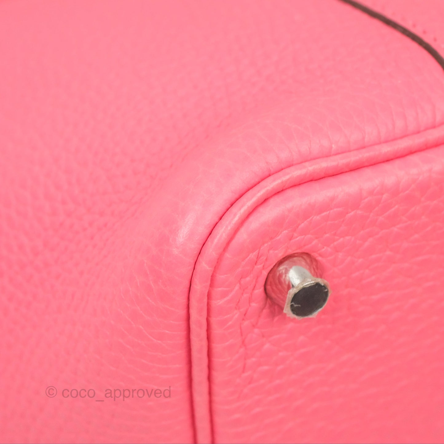Hermès Picotin Lock 18 Rose Azalee Clemence Palladium Hardware
