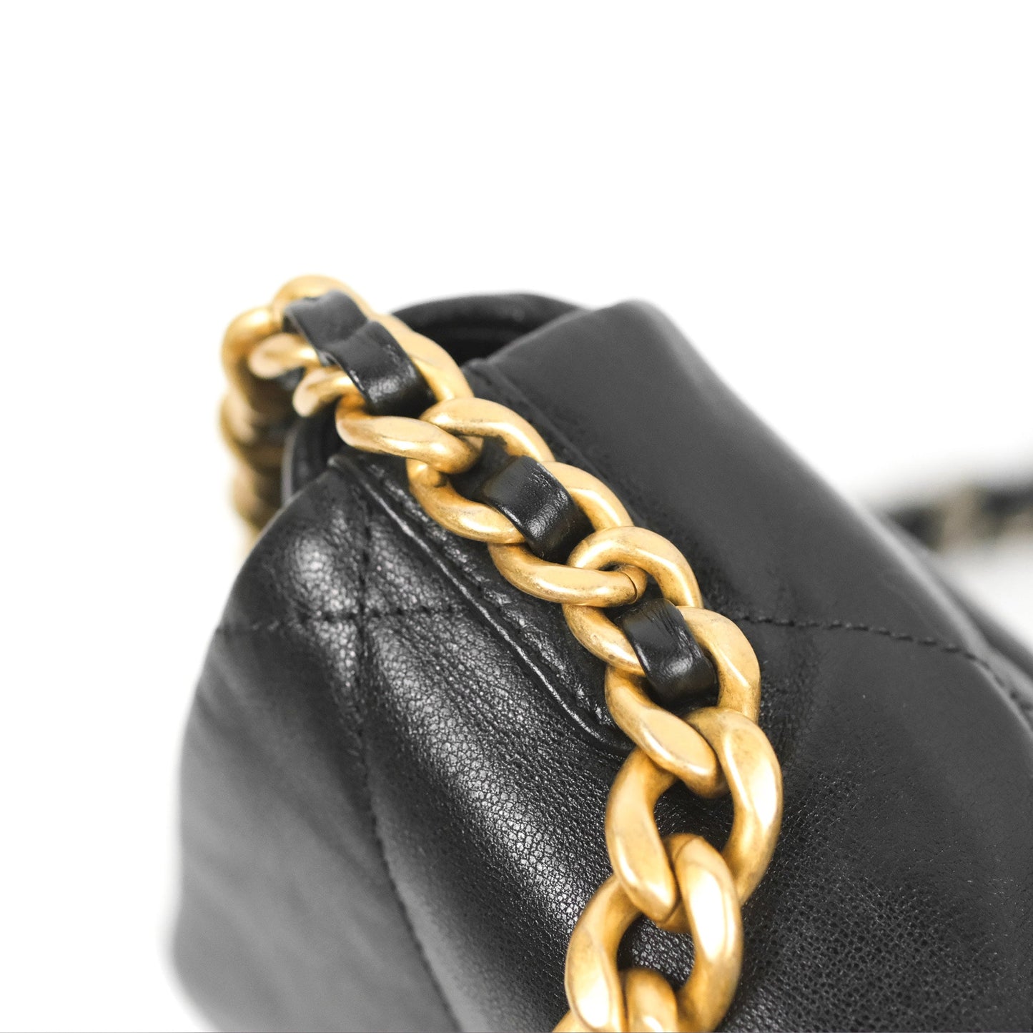 Chanel 19 Small Black Goatskin Mixed Hardware