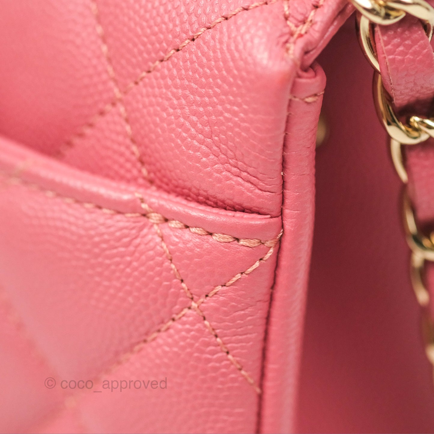 Chanel Quilted Medium Business Affinity Flap Pink Caviar Gold Hardware