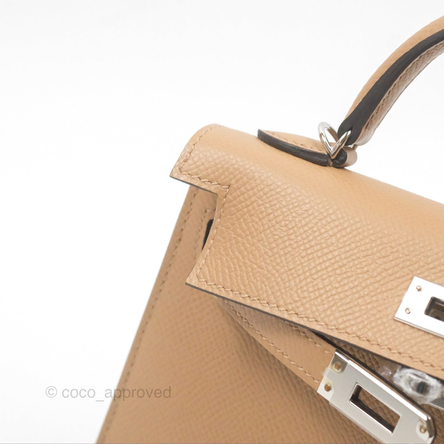 Hermès Mini Kelly II Chai 0M Epsom Palladium Hardware