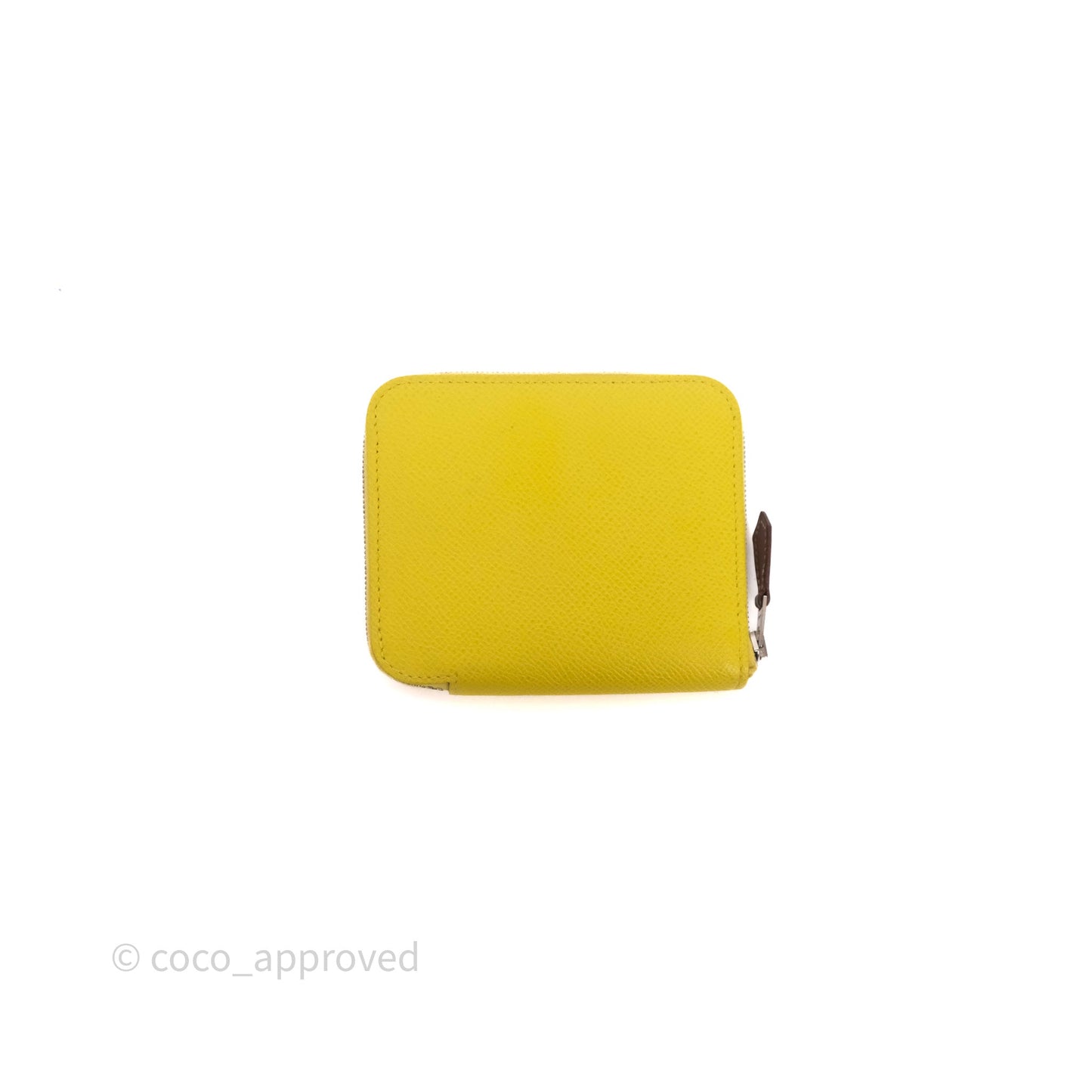 Hermès Silk In Compact Wallet Yellow Epsom