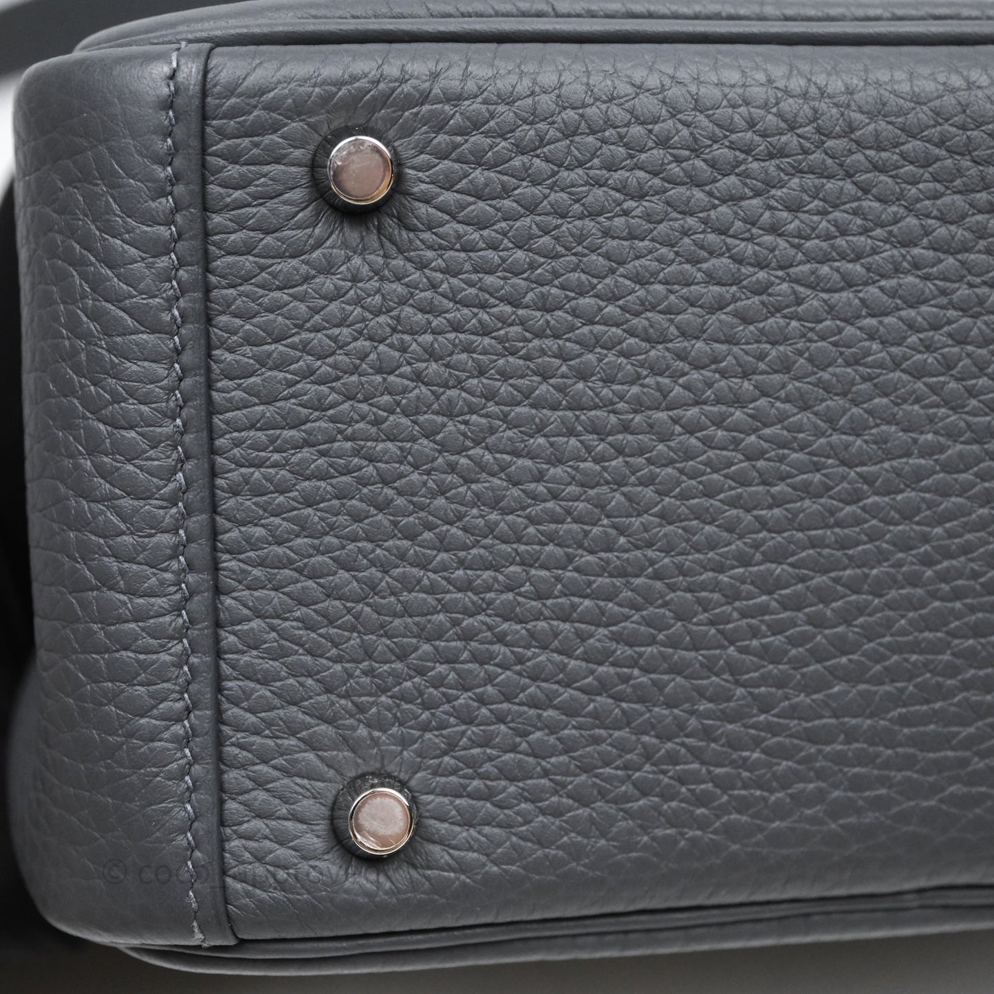 Hermès Mini Lindy II 85 Ardoise Clemence Palladium Hardware
