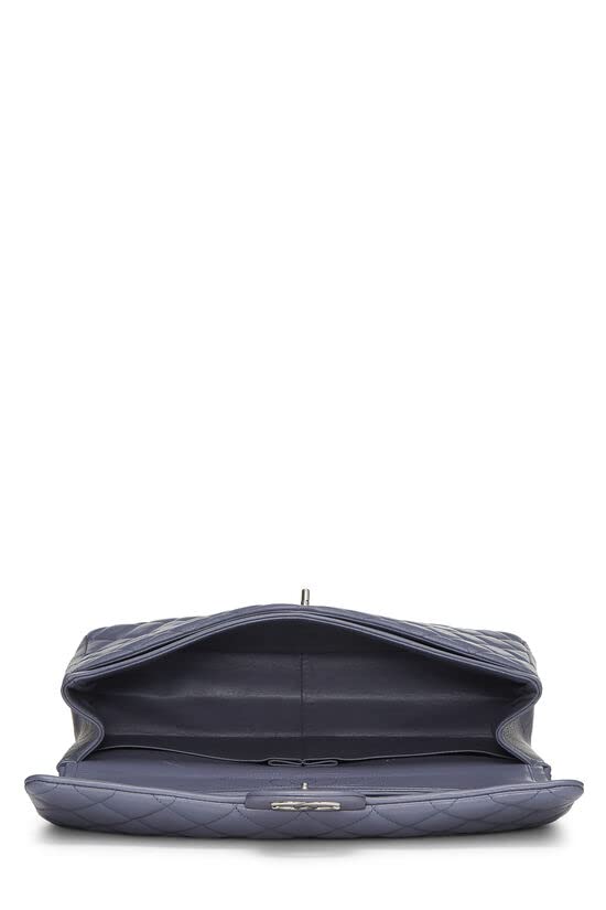 CHANEL,  Purple Quilted Lambskin New Classic Double Flap Maxi, Purple