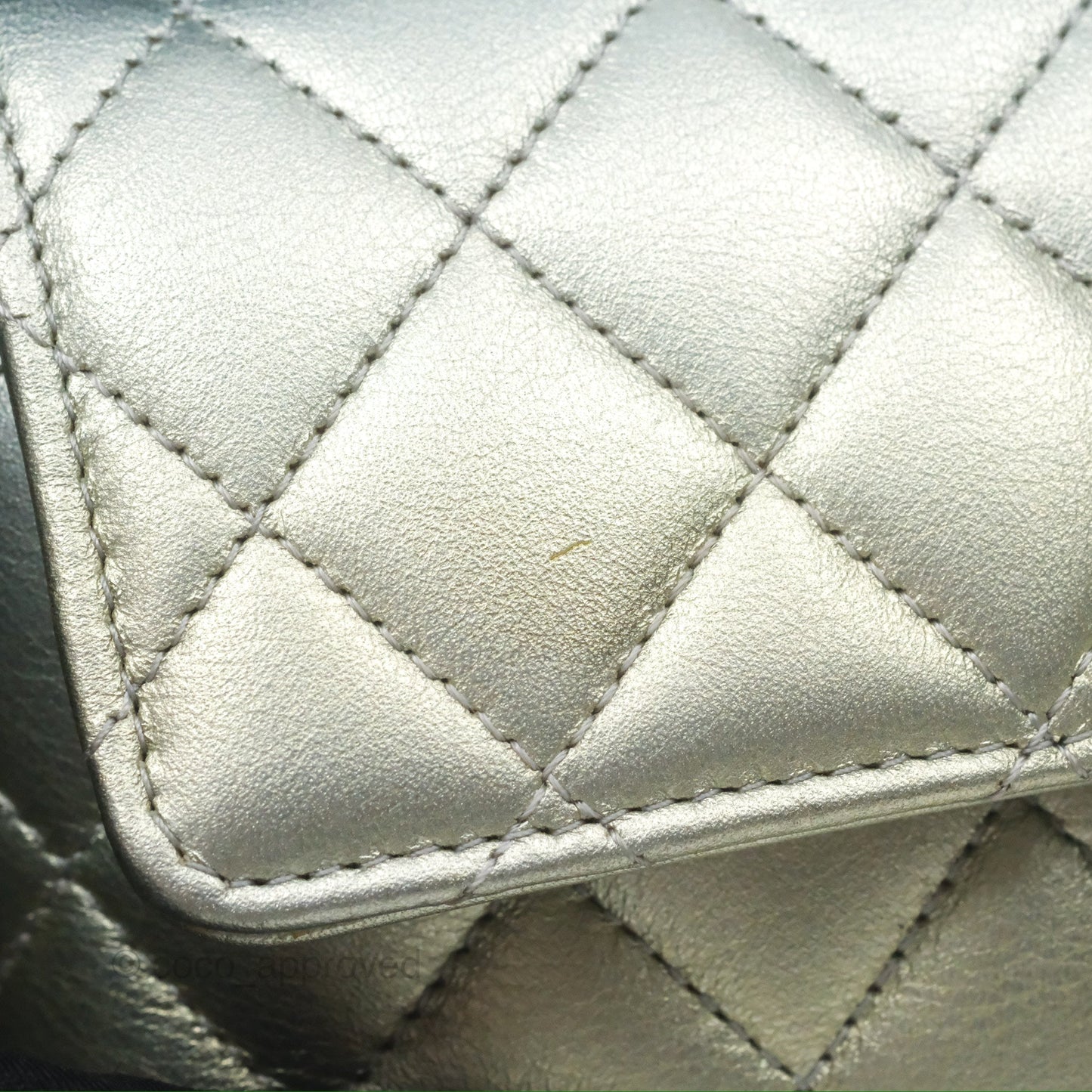 Chanel Quilted Case on Chain Iridescent Rainbow Calfskin
