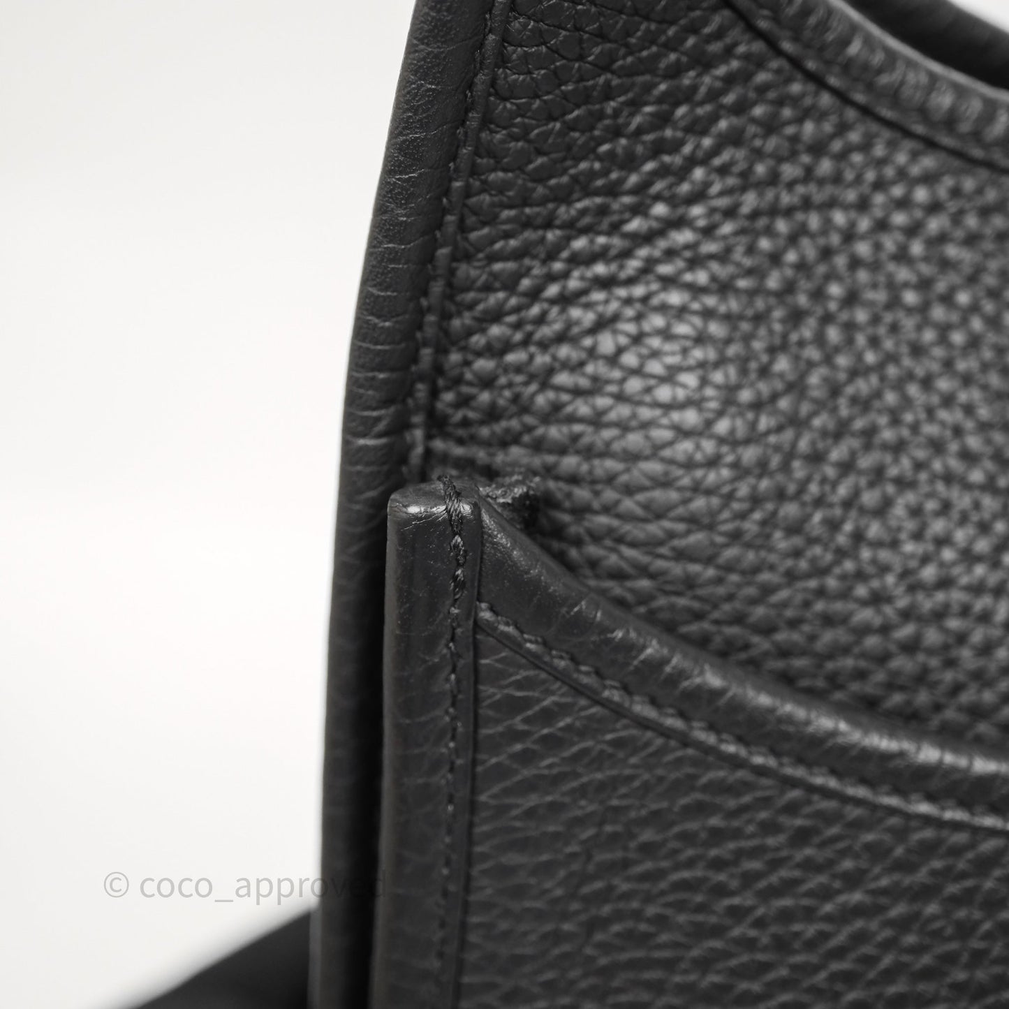 Hermes Evelyne III 29 Black Clemence Gold Hardware