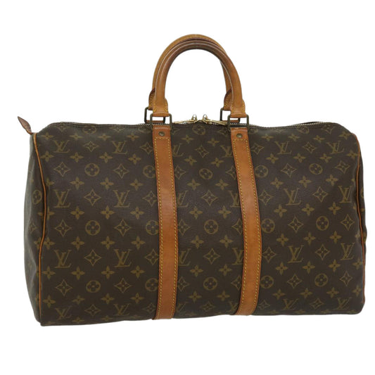 LOUIS VUITTON Monogram Keepall 45 Boston Bag M41428 LV 32015