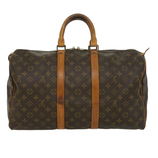 LOUIS VUITTON Monogram Keepall 45 Boston Bag M41428 LV 32015