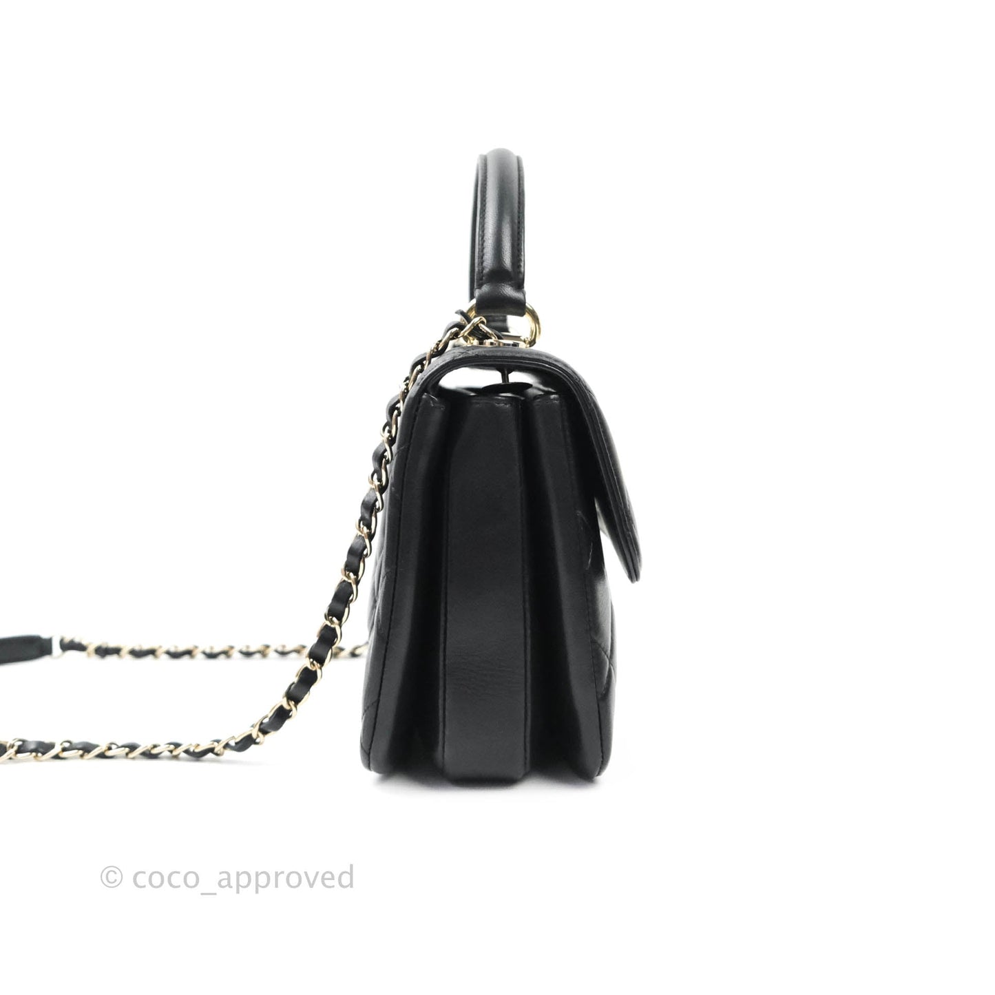 Chanel Trendy CC Small Black Lambskin Gold Hardware