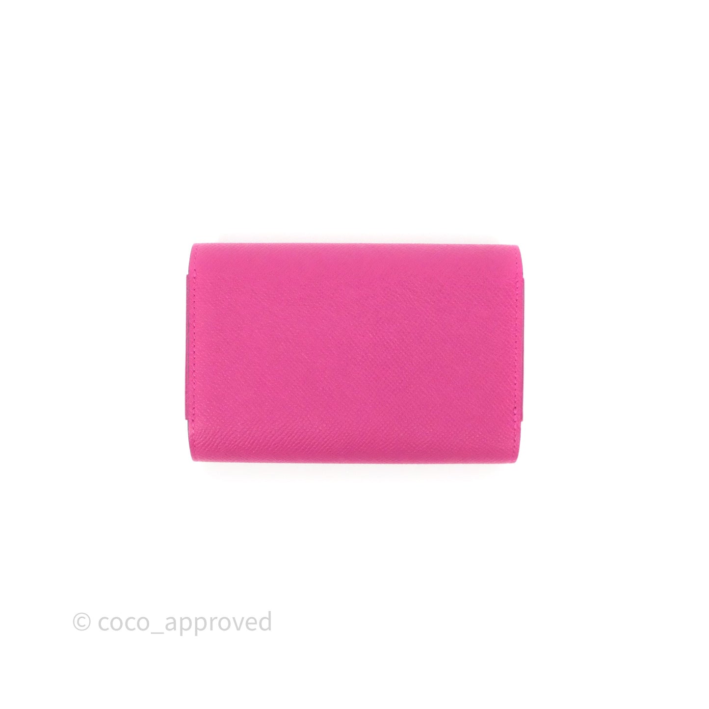 Hermès Passant Compact Wallet Epsom Purple