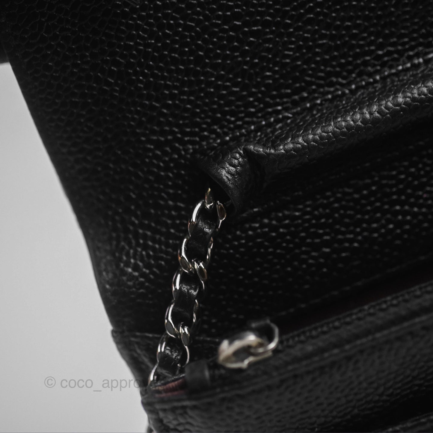 Chanel Quilted Classic WOC Black Caviar Silver Hardware