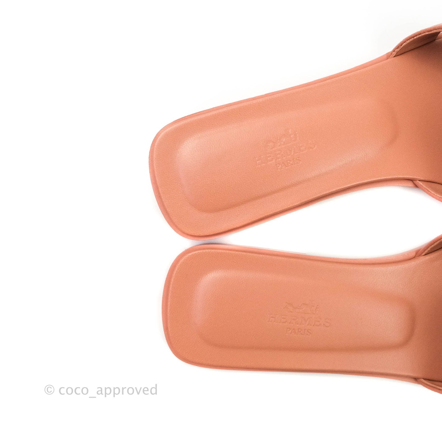 Hermès Oran Sandals in Epsom Rose Aube Pink Size 37.5